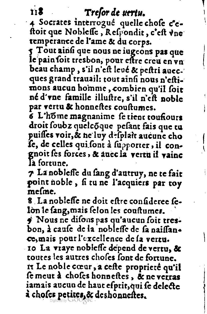 1576 - Benoît Rigaud - Trésor de vertu - British Library 1576 - Benoît Rigaud - Trésor de vertu - British Library
