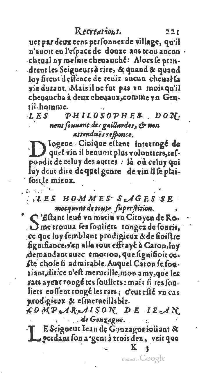 1611 - Jean Osmont - Trésor des récréations - BSB Munich