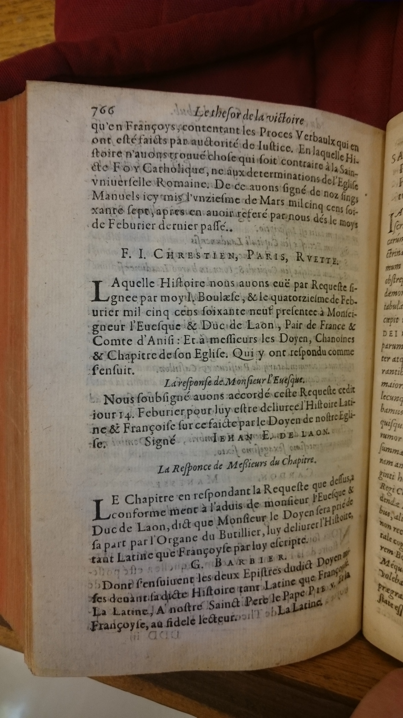 1578 - Nicolas Chesneau - Trésor et entière histoire de la triomphante victoire du corps de Dieu sur l’esprit malin - BM Lyon