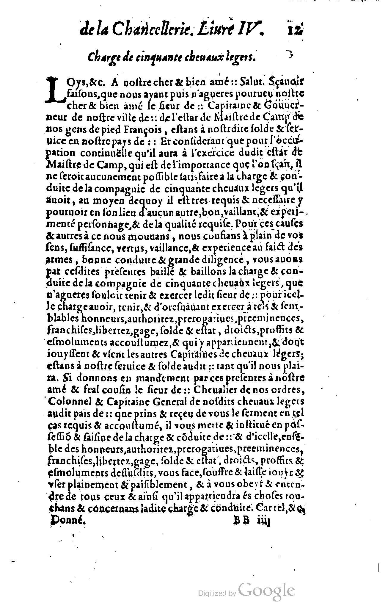 1614 - Jean Richer - Trésor du nouveau style et protocole de la chancellerie de France - BSB Munich