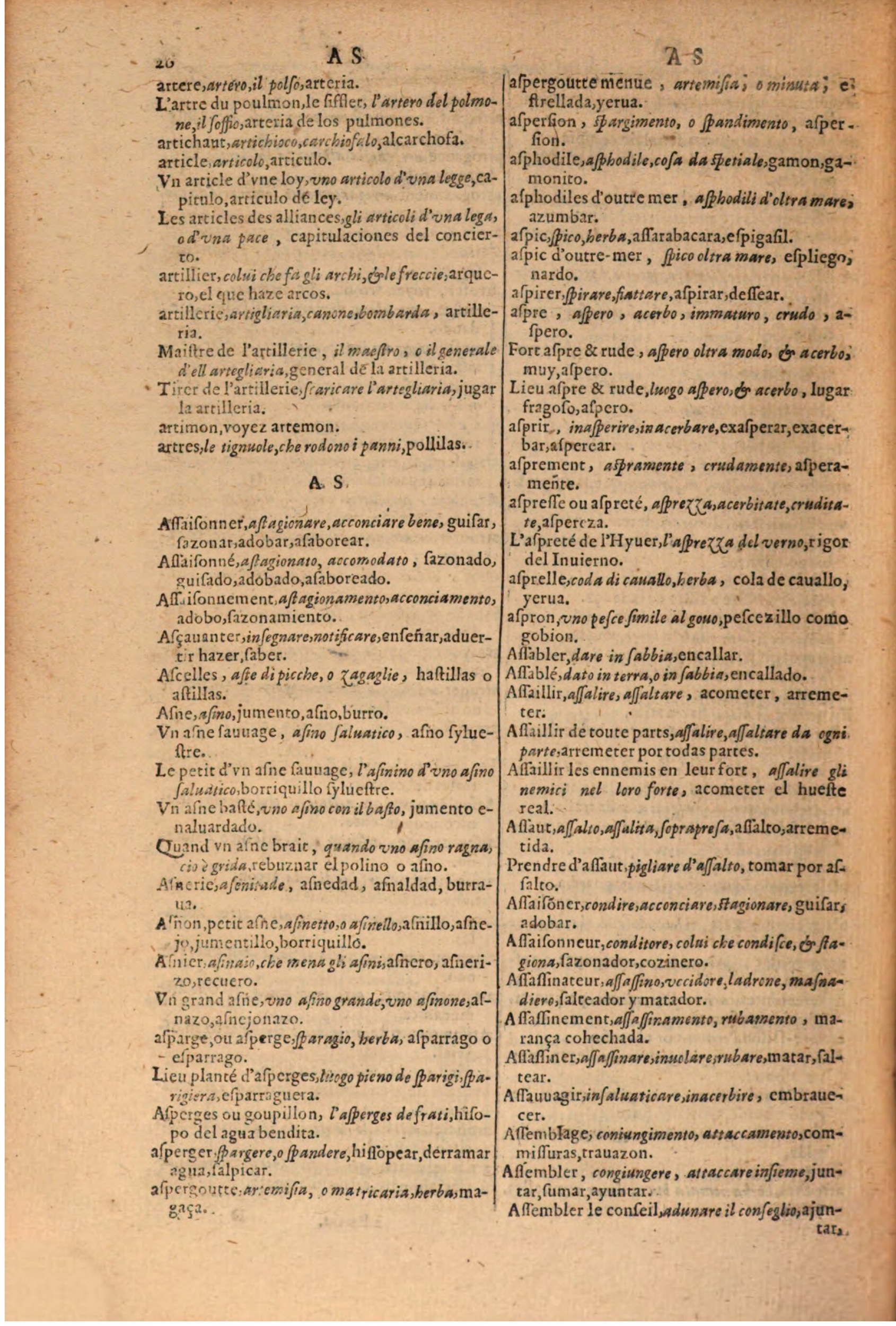1616 - Pierre de la Rovière - Trésor des trois langues (Seconde partie) - BSB Munich
