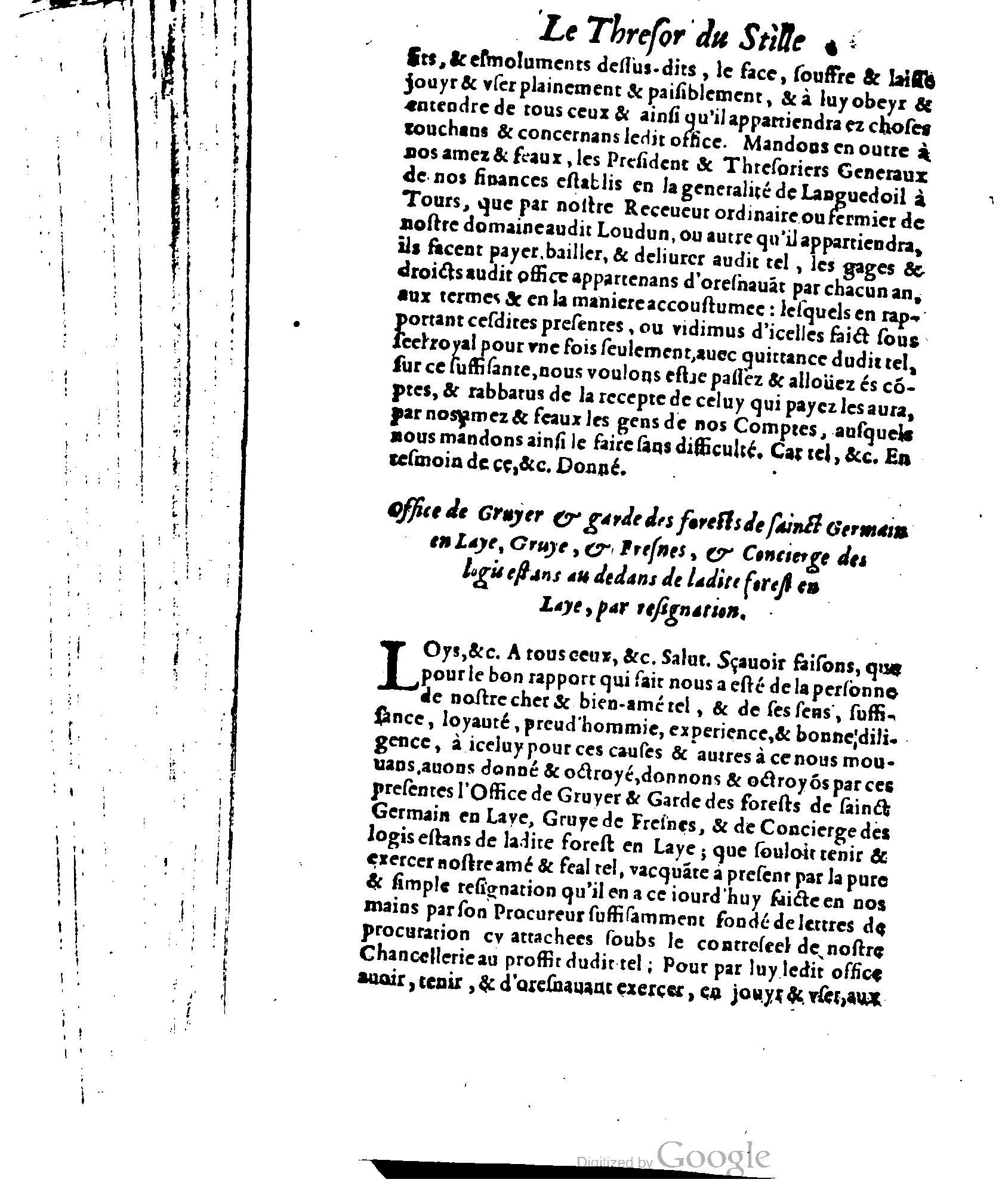 1614 - Jean Richer - Trésor du nouveau style et protocole de la chancellerie de France - BSB Munich