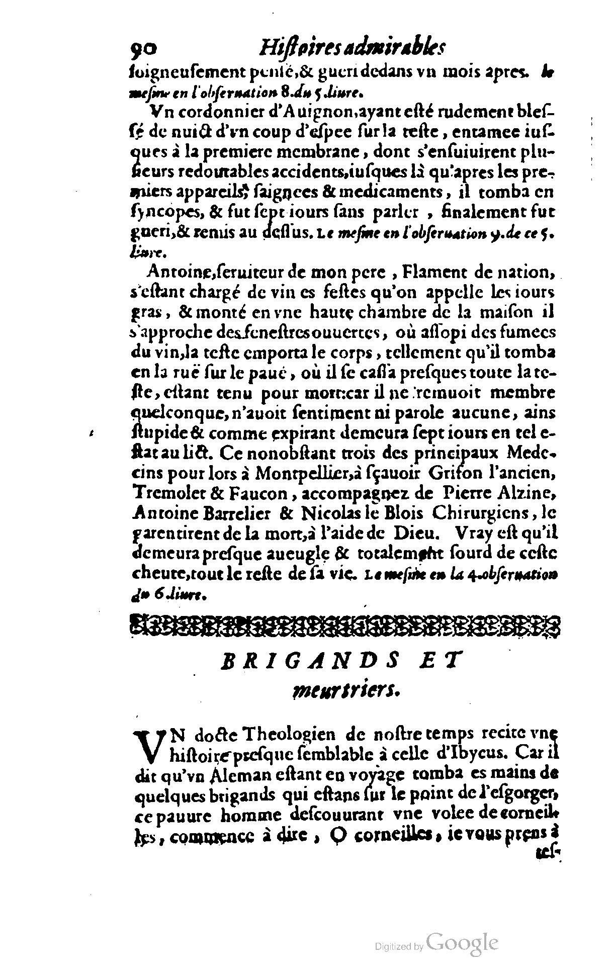 1620 - Samuel Crespin - Trésor d’histoires admirables et mémorables - BCU Lausanne