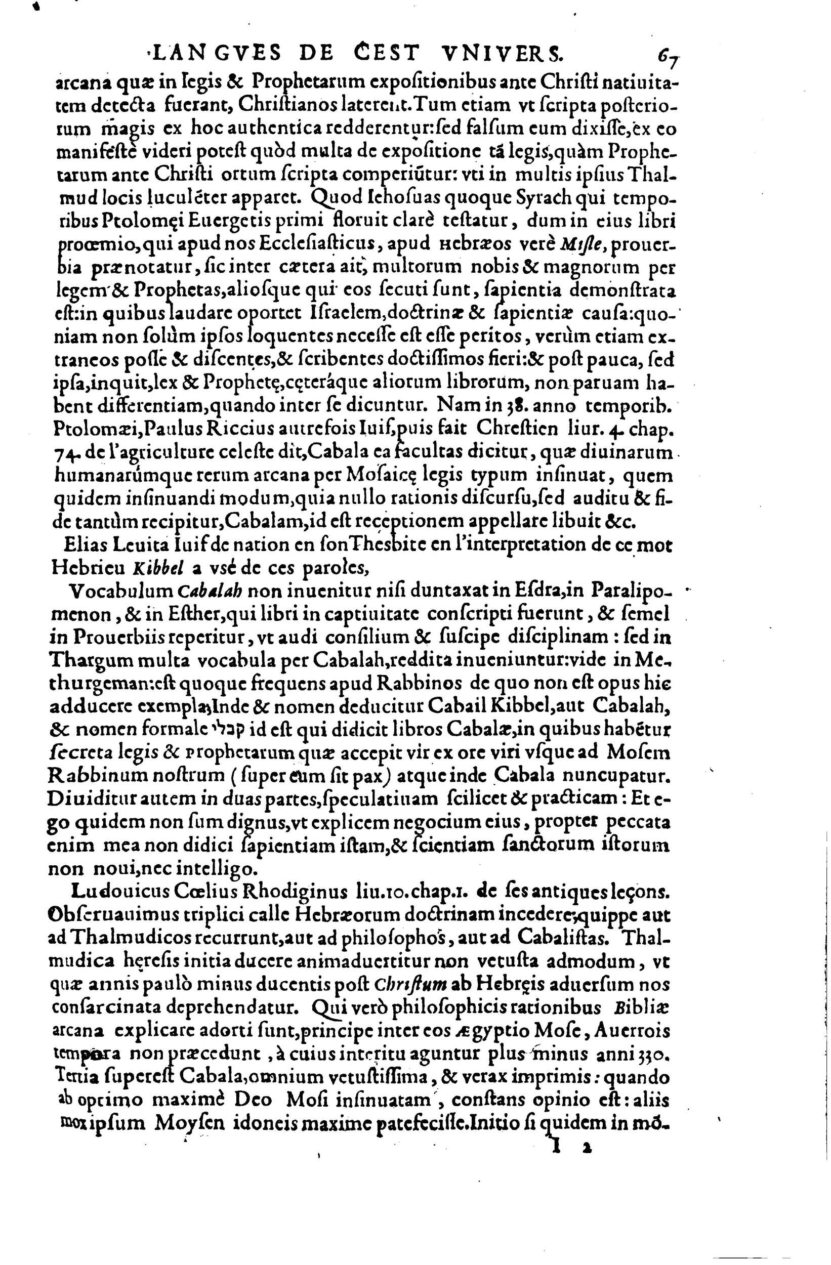 1619 - SHC - Trésor de l’histoire des langues de cet univers - BSB Munich