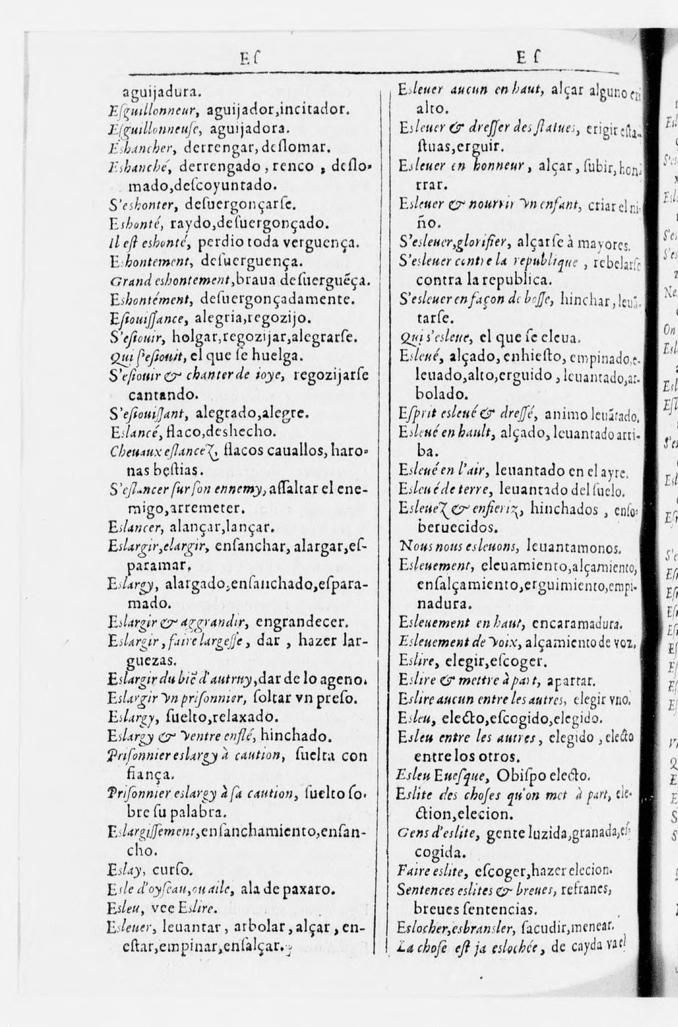 1616 - Veuve Marc Orry - Trésor des deux langues espagnole et française (Seconde partie) - BnF 1616 - Veuve Marc Orry - Trésor des deux langues espagnole et française (Seconde partie) - BnF