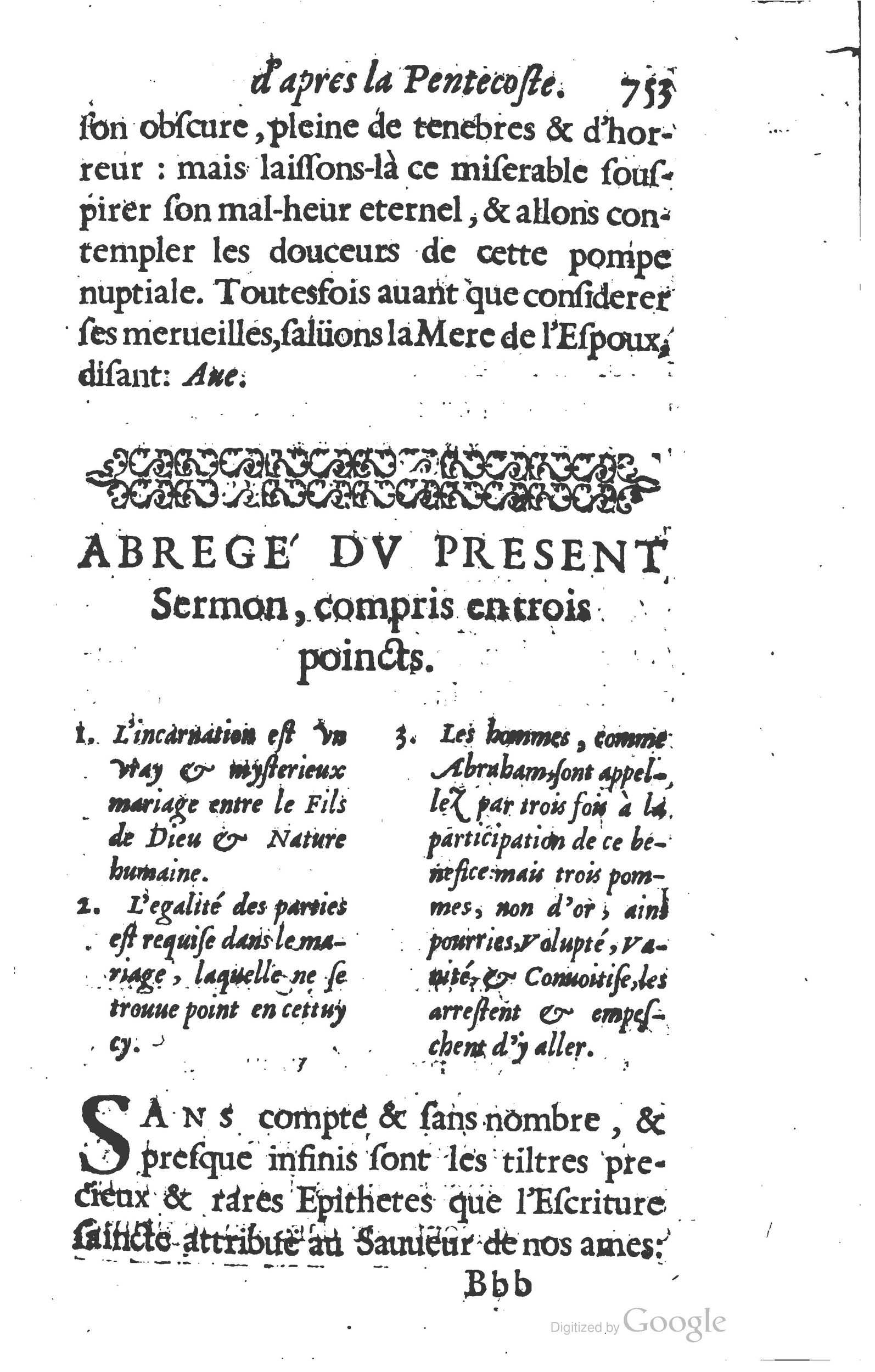 1629 - Manassés de Préaulx - Sermons ou Trésors de la piété chrétienne - BM Lyon