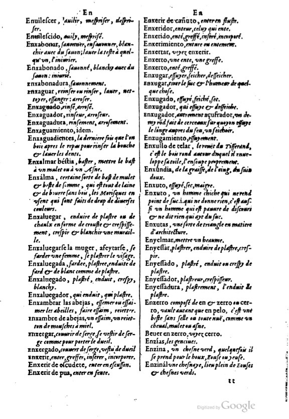 1621 - Adrian Tiffaine - Trésor des deux langues espagnole et française - BM Lyon