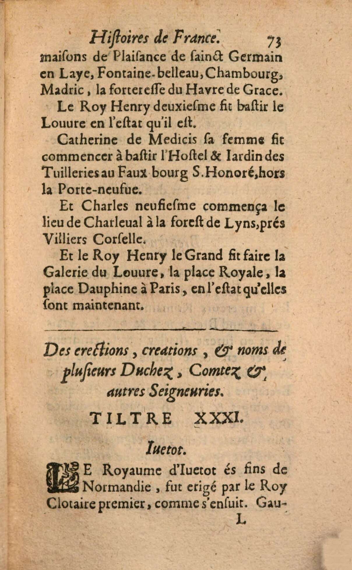 1639 - Jean Corrozet - Trésor des histoires de France - BSB Munich 1639 - Jean Corrozet - Trésor des histoires de France - BSB Munich