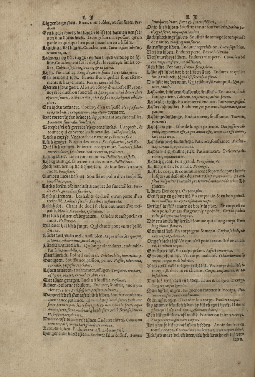 1573 - Christophe Plantin - Trésor du langage bas-allemand - Greifswald