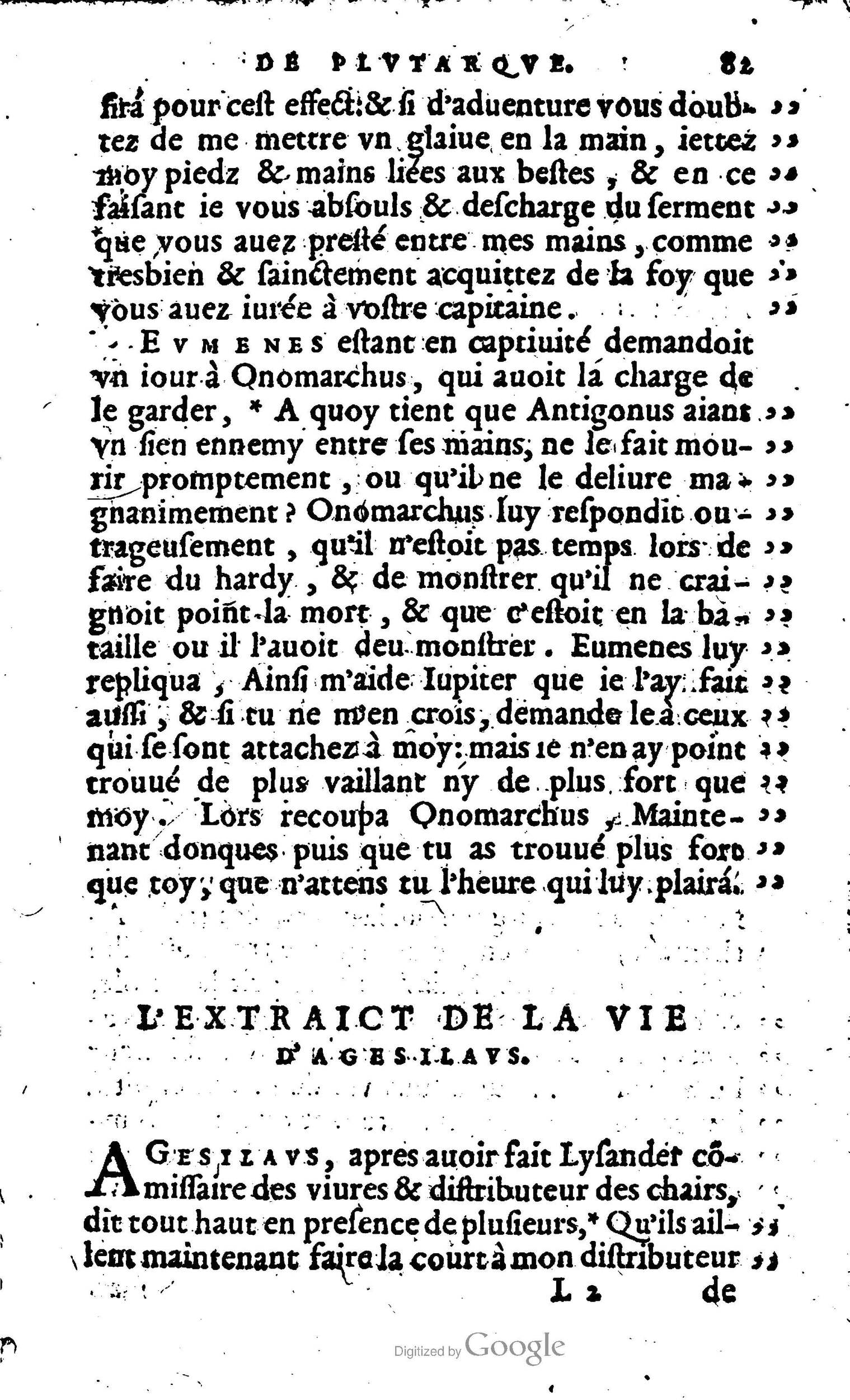 1568 - Willem Silvius - Trésor des vies de Plutarque - Anvers Plantin-Moretus