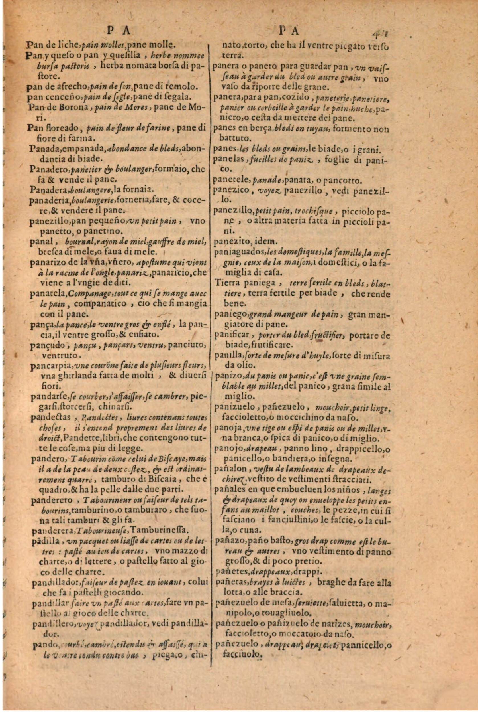 1606 - Samuel Crespin - Thresor des trois langues, francoise, italiene et espagnolle - BSB Munich