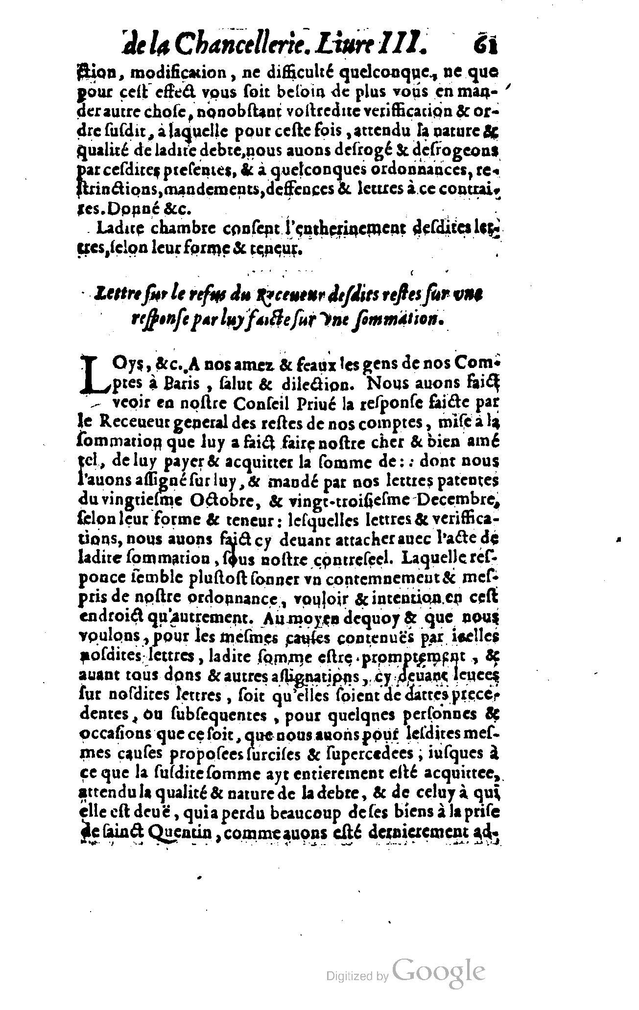 1614 - Jean Richer - Trésor du nouveau style et protocole de la chancellerie de France - BSB Munich