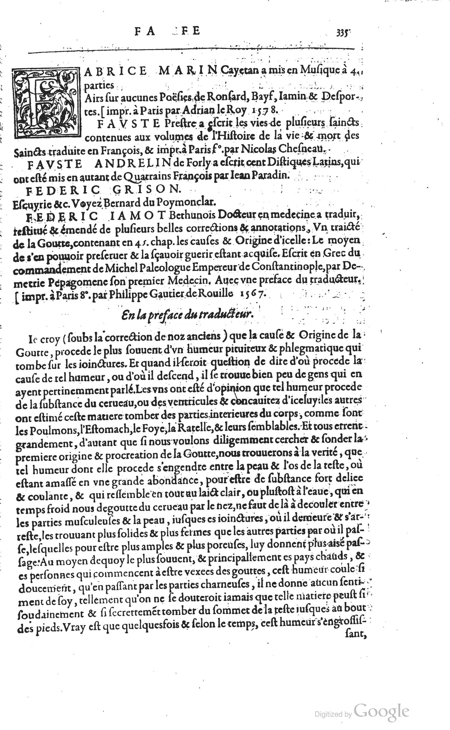 1585 - Barthélemy Honorat - Bibliothèques françaises - BSB Munich