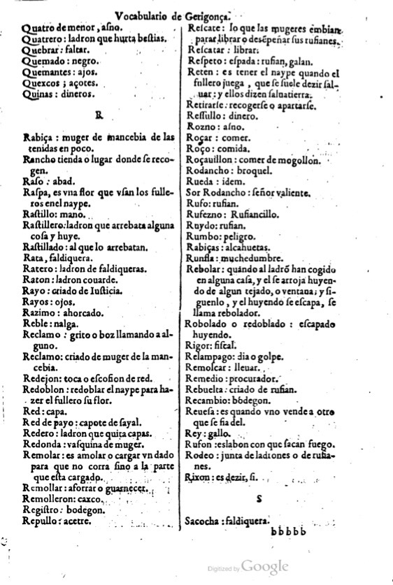 1621 - Adrian Tiffaine - Trésor des deux langues espagnole et française - BM Lyon