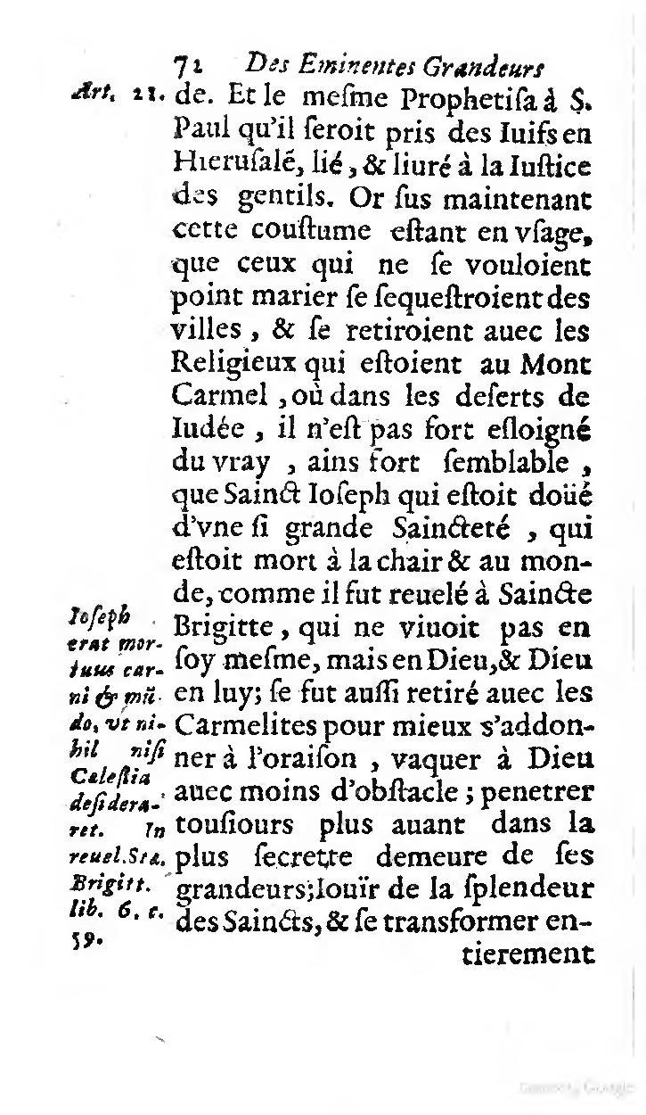 1646 - Jean Piot - Trésor inestimable de Saint-Joseph - BNC Rome
