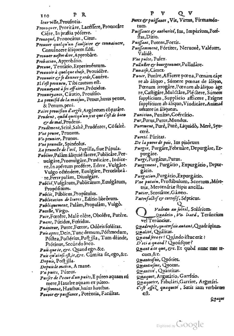1558 - Guillaume Rouillé - Trésor des mots et traits français - BSB Munich