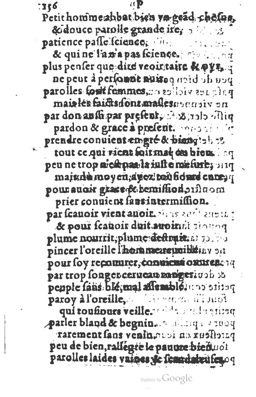 1581 - Nicolas Bonfons  - Trésor des sentences dorées - Princeton
