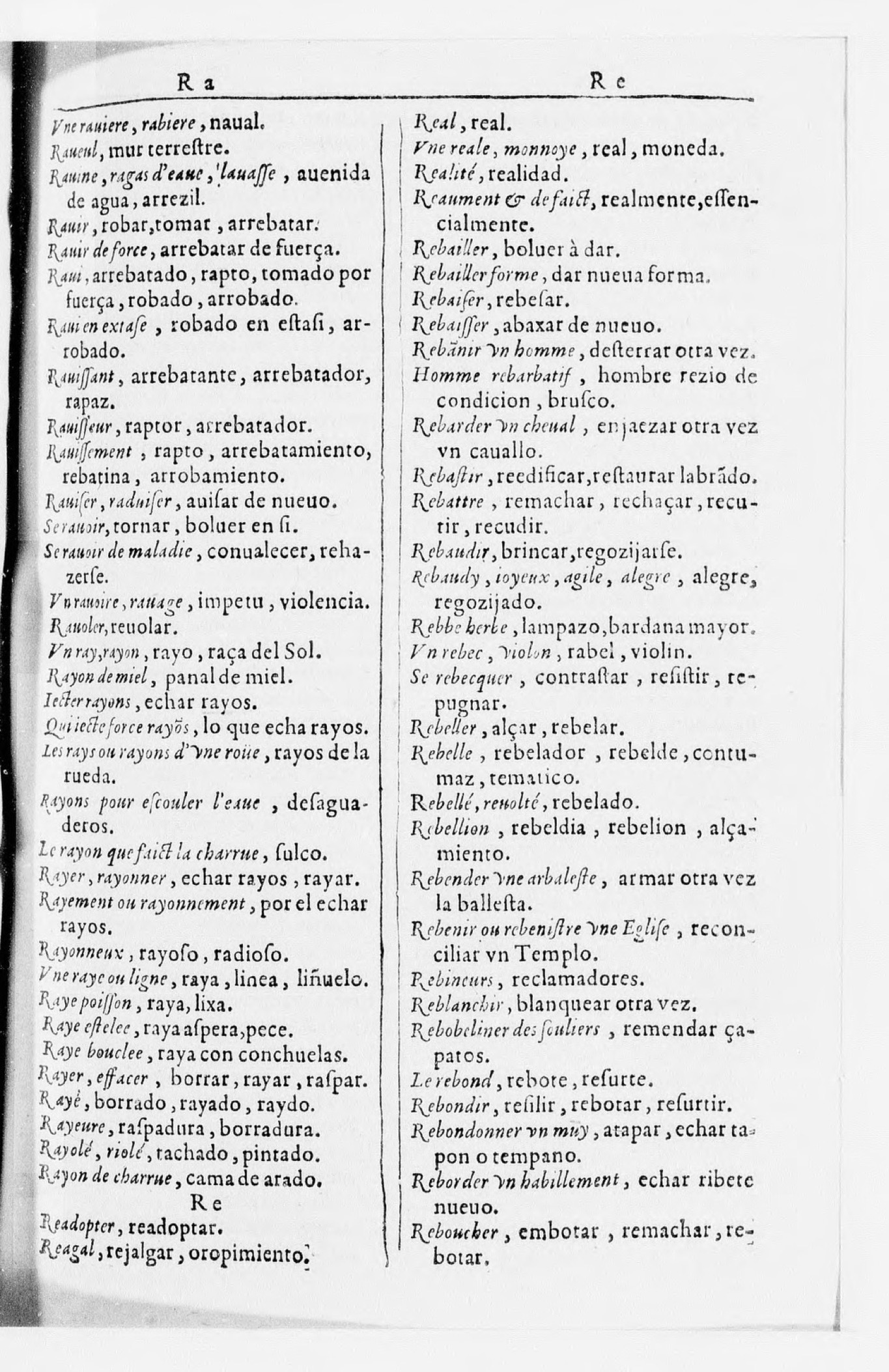 1616 - Veuve Marc Orry - Trésor des deux langues espagnole et française (Seconde partie) - BnF 1616 - Veuve Marc Orry - Trésor des deux langues espagnole et française (Seconde partie) - BnF