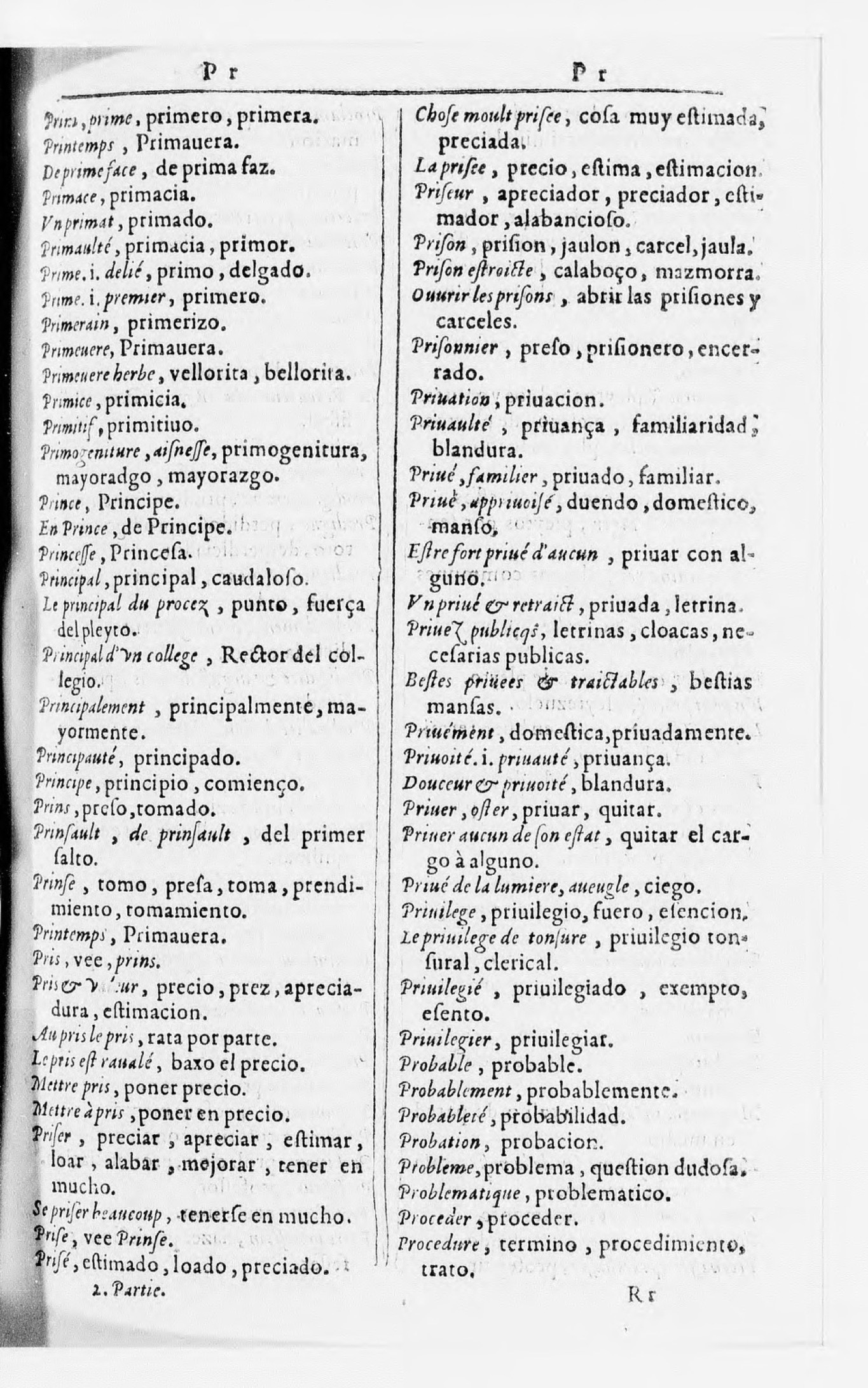 1616 - Veuve Marc Orry - Trésor des deux langues espagnole et française (Seconde partie) - BnF 1616 - Veuve Marc Orry - Trésor des deux langues espagnole et française (Seconde partie) - BnF