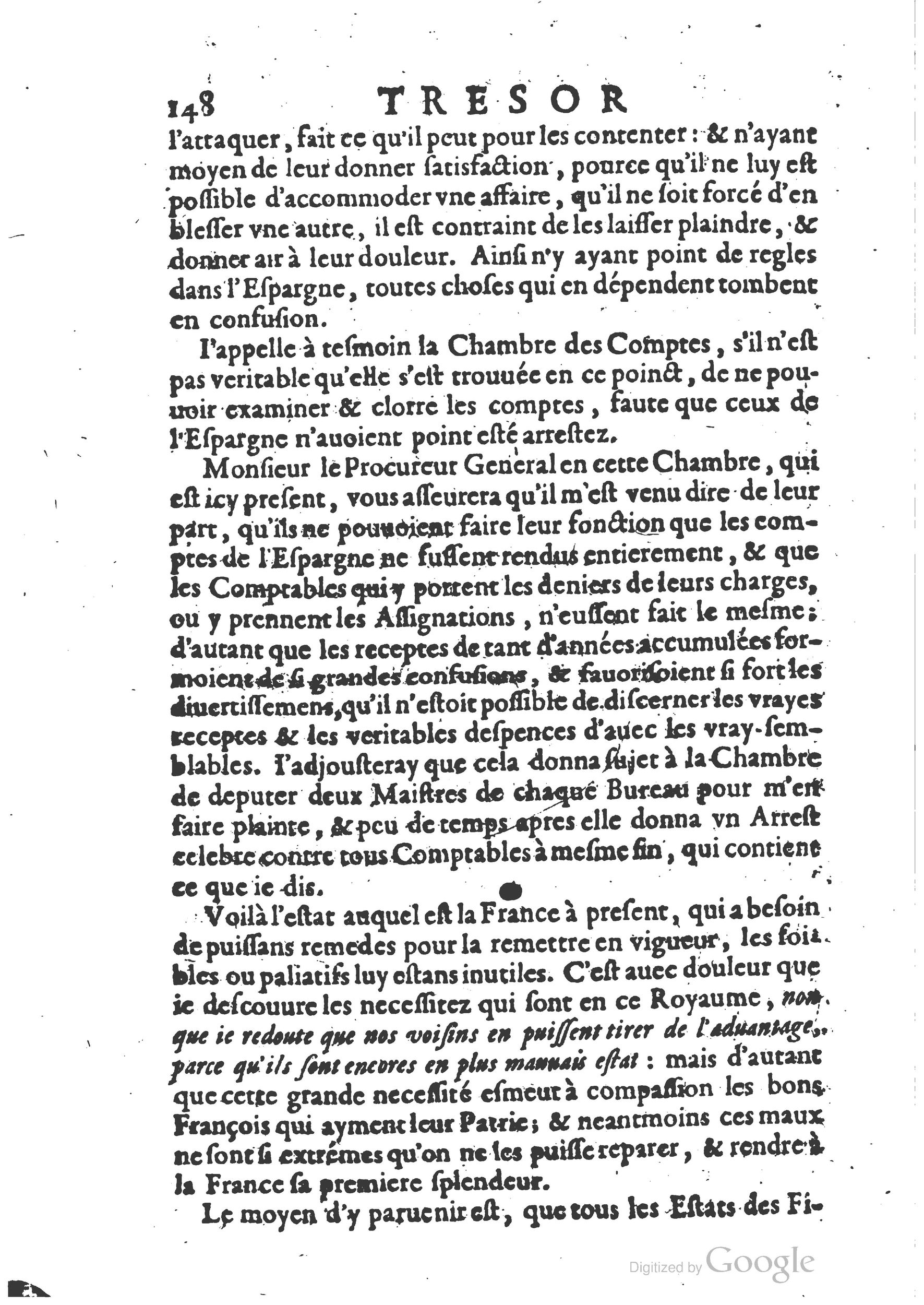 1654 - Michel Bobin - Trésor des harangues, remontrances et oraisons funèbres - BM Lyon