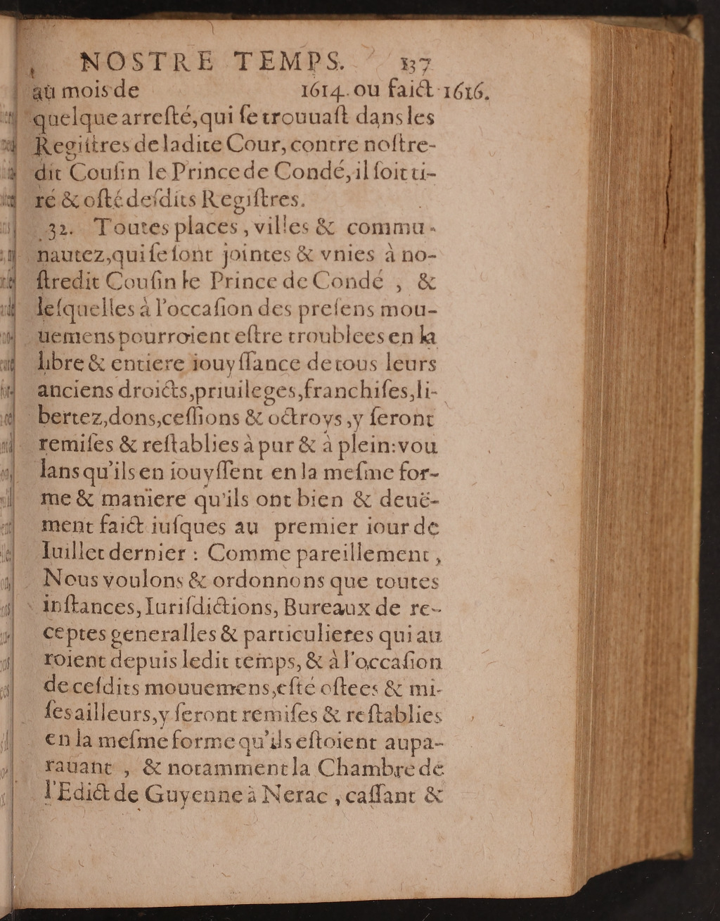 1626 - Joseph Bouillerot - Trésor de l’histoire générale de notre temps - BnF Arsenal