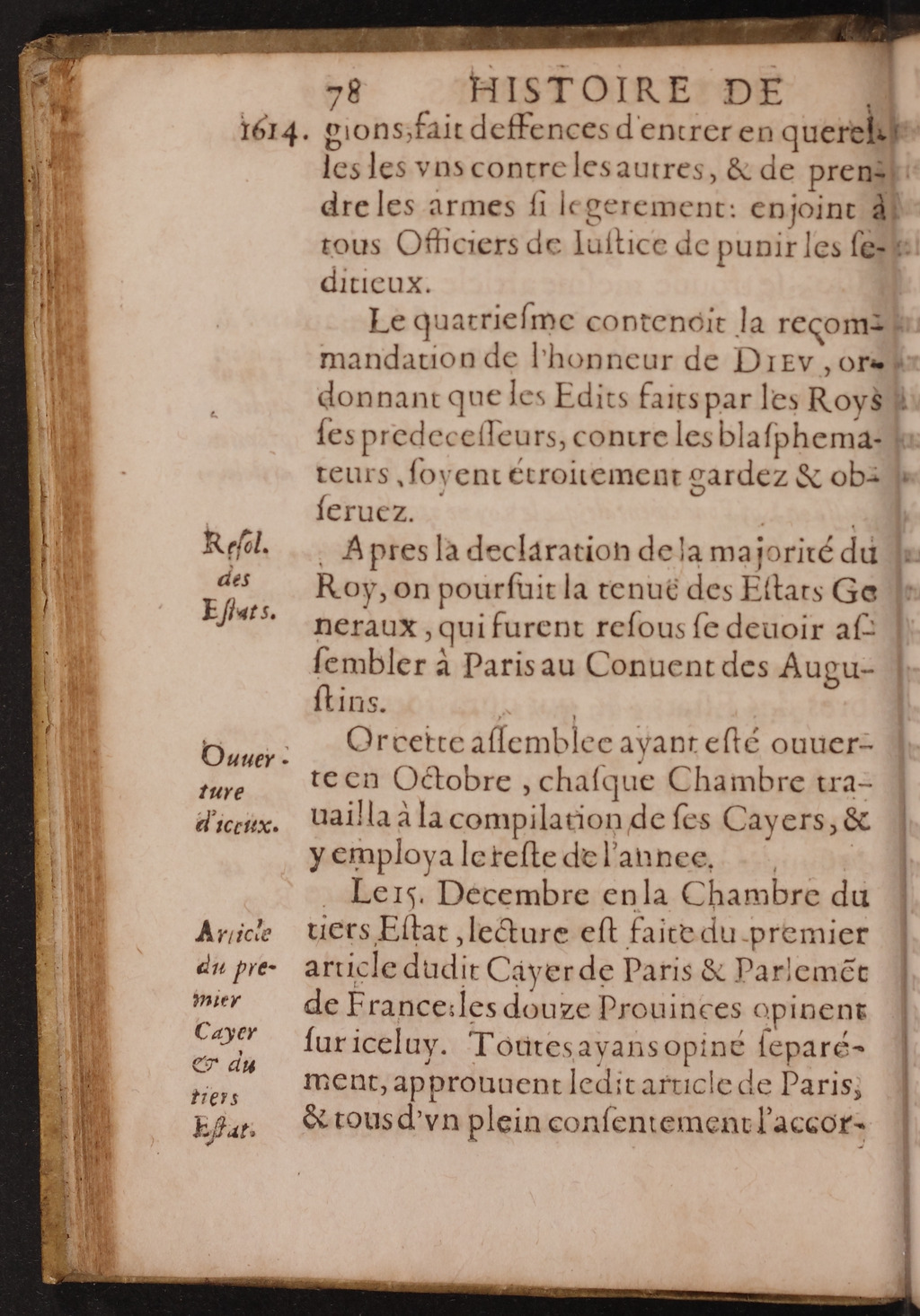 1626 - Joseph Bouillerot - Trésor de l’histoire générale de notre temps - BnF Arsenal