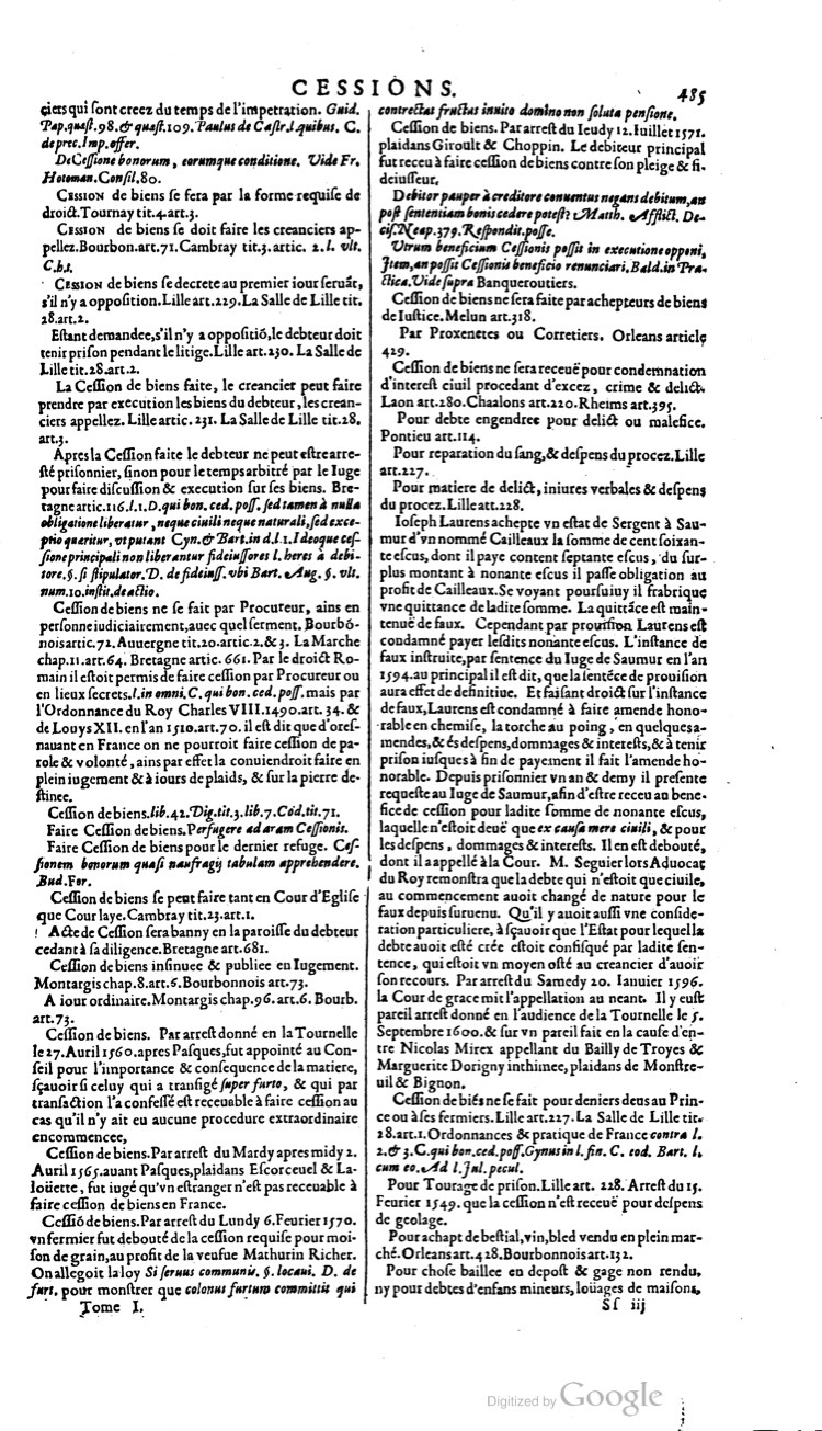 1629 - Veuve Nicolas Buon - Trésor du droit français (21754 T. 1) - BM Lyon