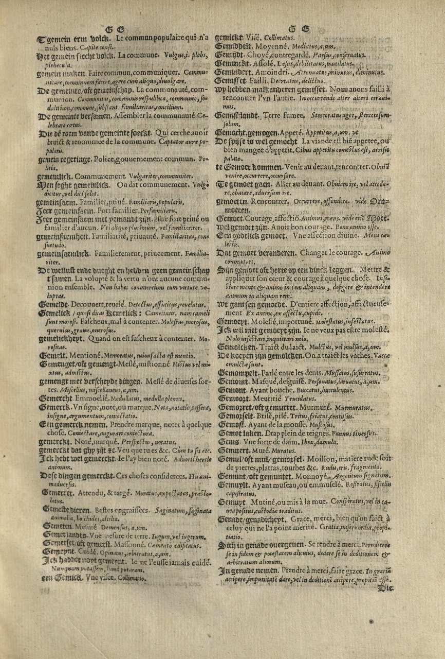 1573 - Christophe Plantin - Trésor du langage bas-allemand - Greifswald