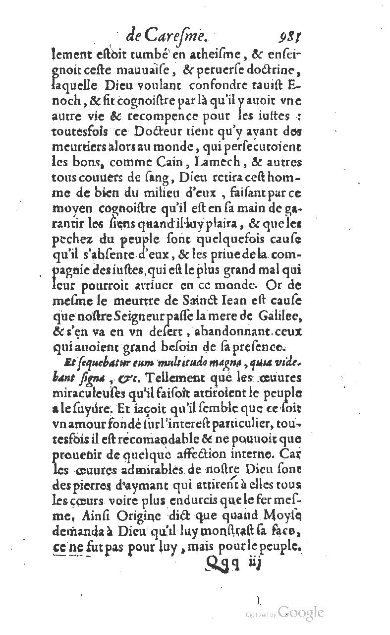1607 - Nicolas Du Fossé - Trésor quadragésimal - T 01 - BM Lyon