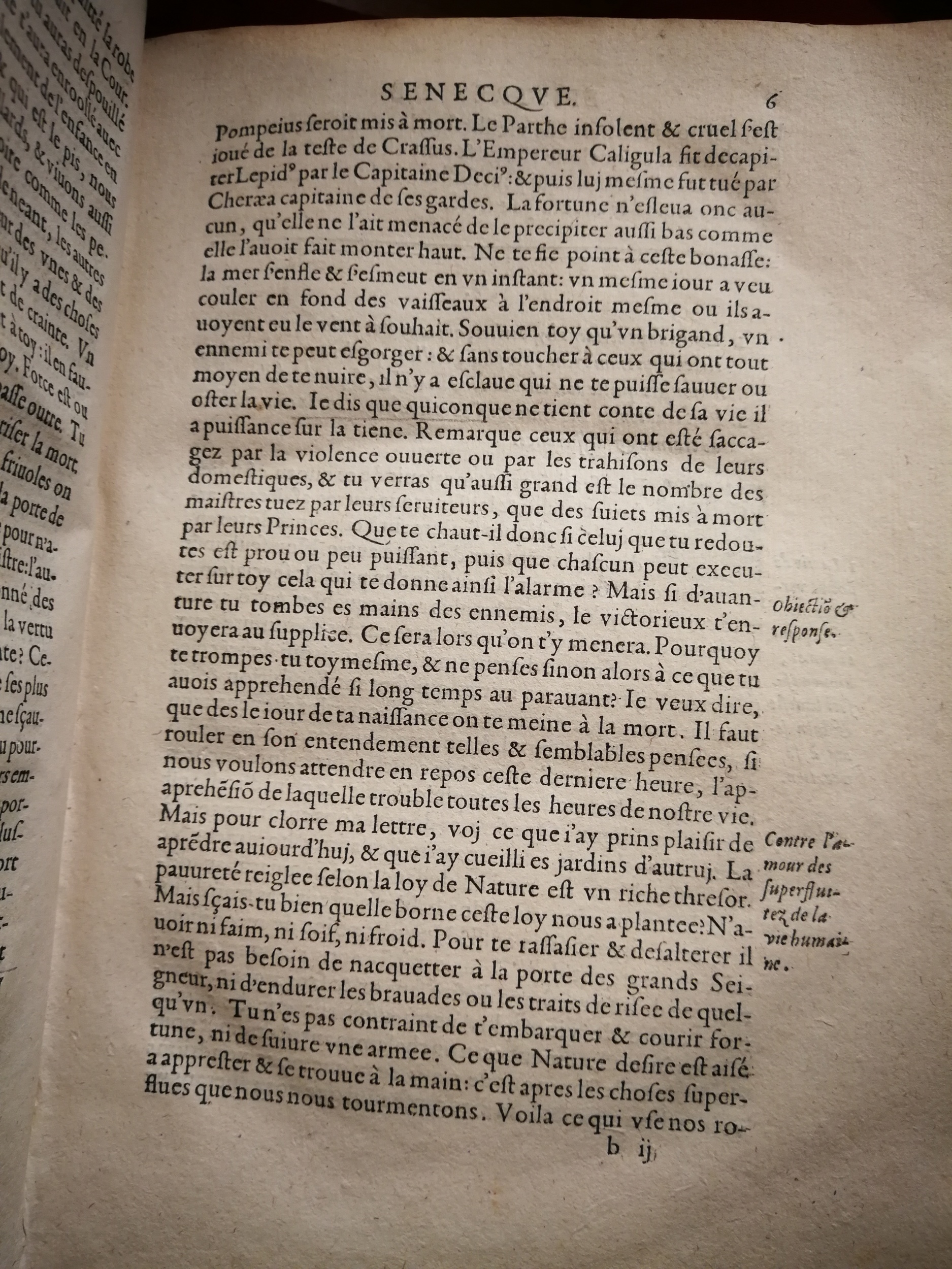 1590 (= 1595) - Jean Houzé - Œuvres morales et mêlées de Sénèque, Trésor de philosophie morale - T. 2 - BnF