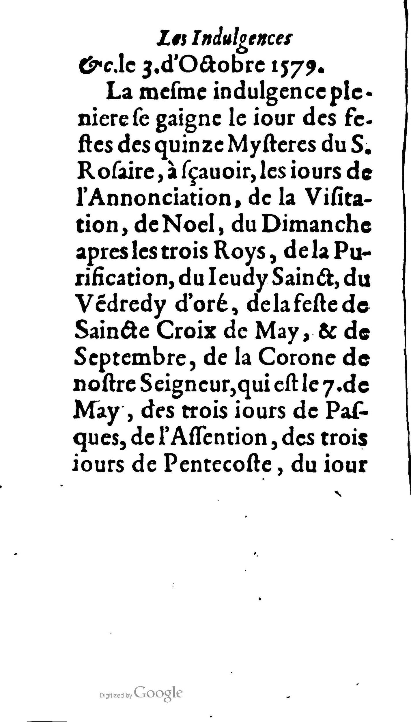 1604 - Jean Le Bouc - Trésor des indulgences du Saint Rosaire - BM Lyon 1604 - Jean Le Bouc - Trésor des indulgences du Saint Rosaire - BM Lyon