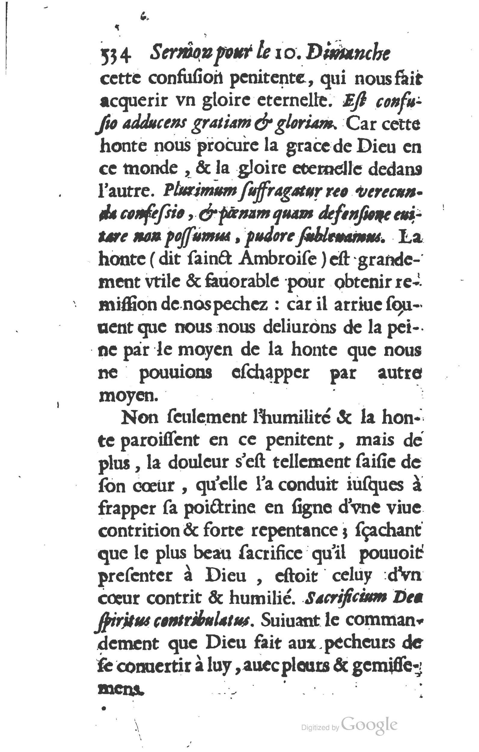 1629 - Manassés de Préaulx - Sermons ou Trésors de la piété chrétienne - BM Lyon