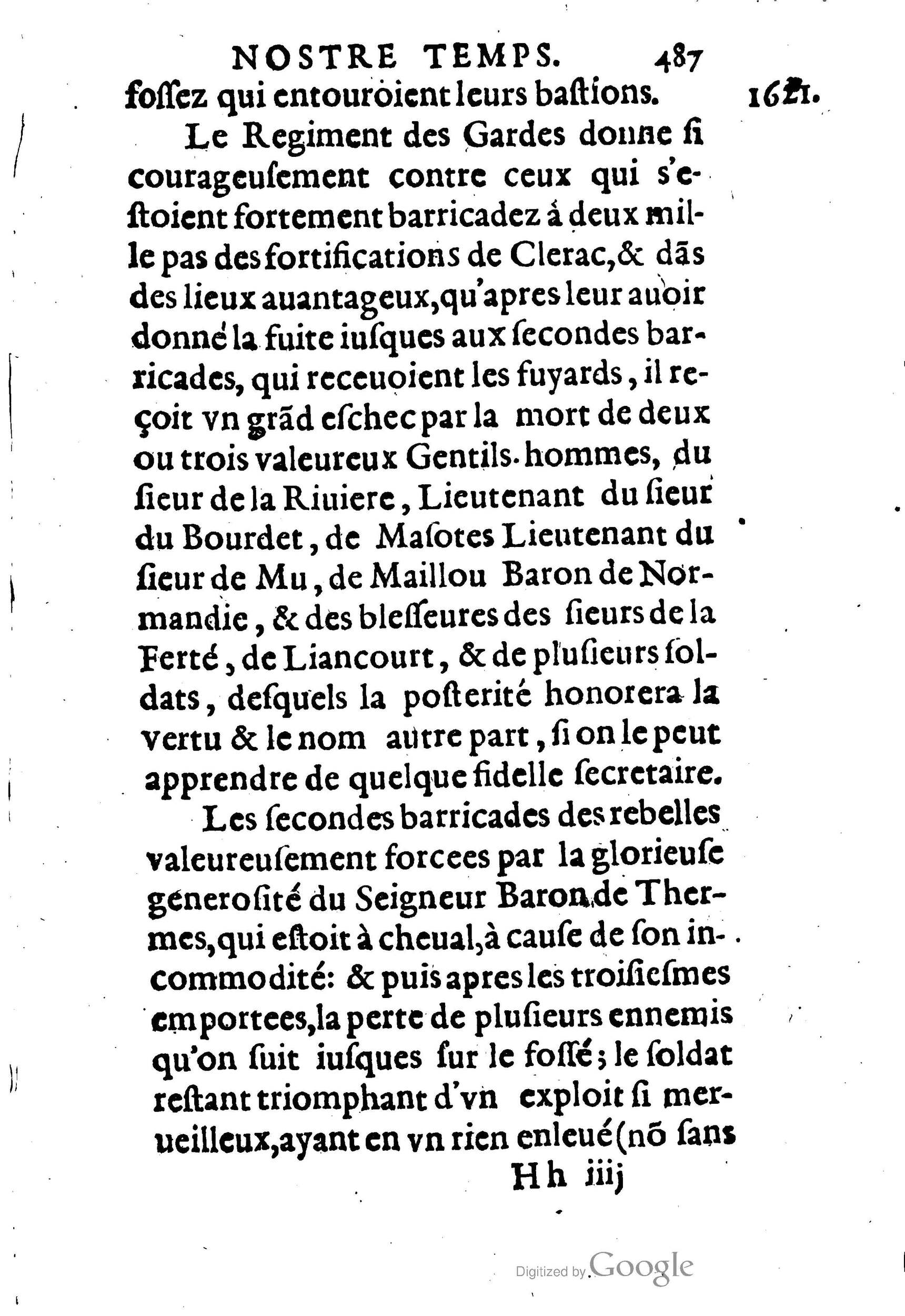 1623 - Joseph Bouillerot - Trésor de l’histoire générale de notre temps - BM Lyon