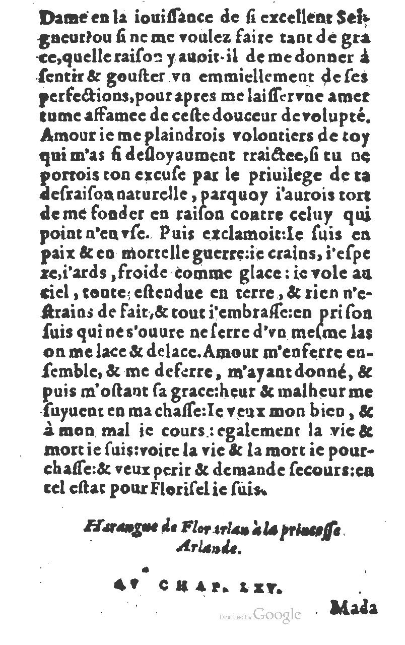 1582 - Jean Huguetan - Trésor des Amadis T. 1 - BM Lyon