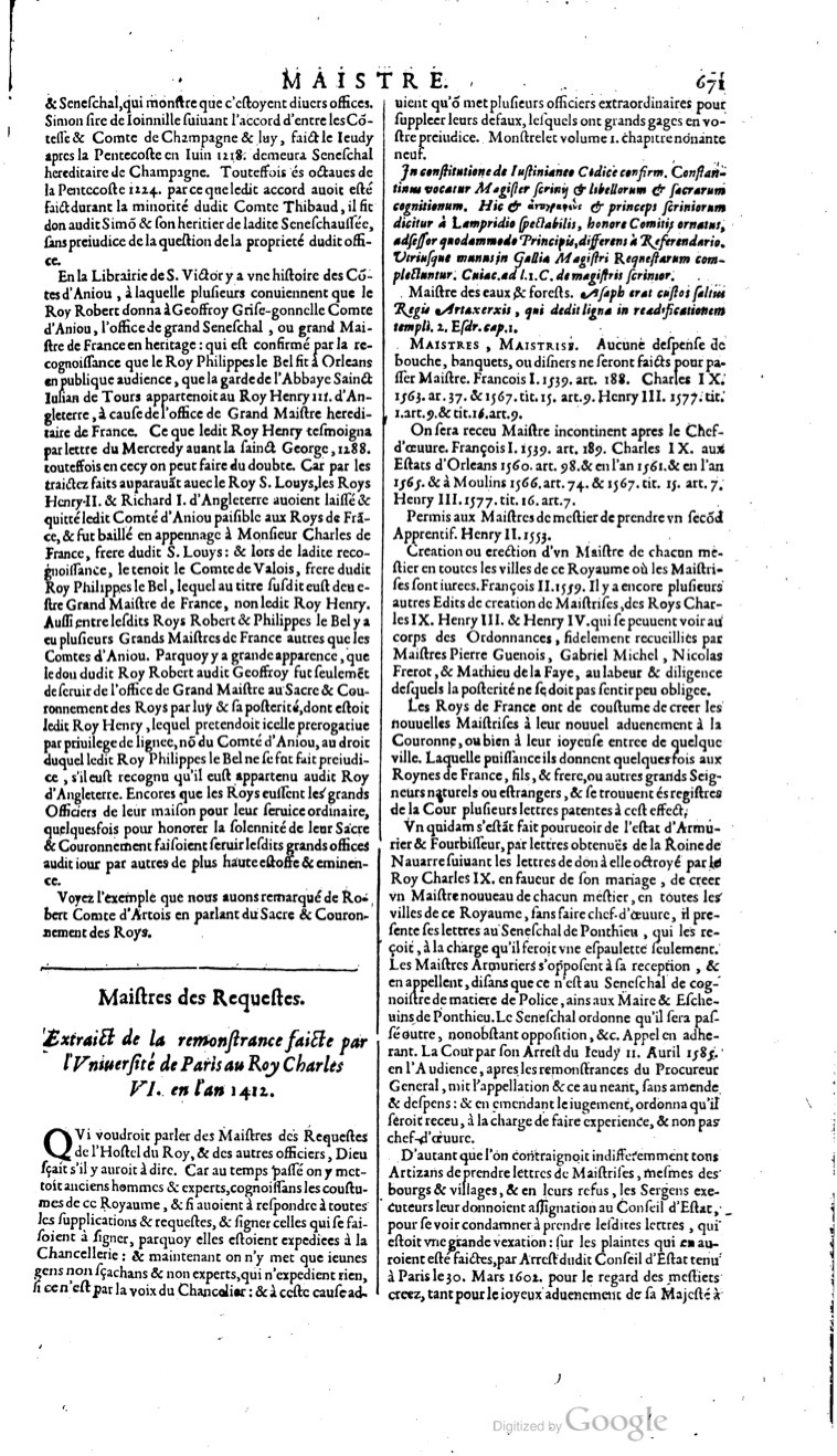 1629 - Veuve Nicolas Buon - Trésor du droit français (29620 T. 2) - BM Lyon