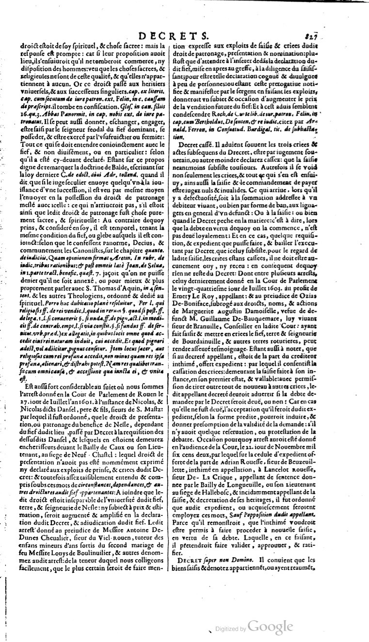 1629 - Veuve Nicolas Buon - Trésor du droit français (21754 T. 1) - BM Lyon