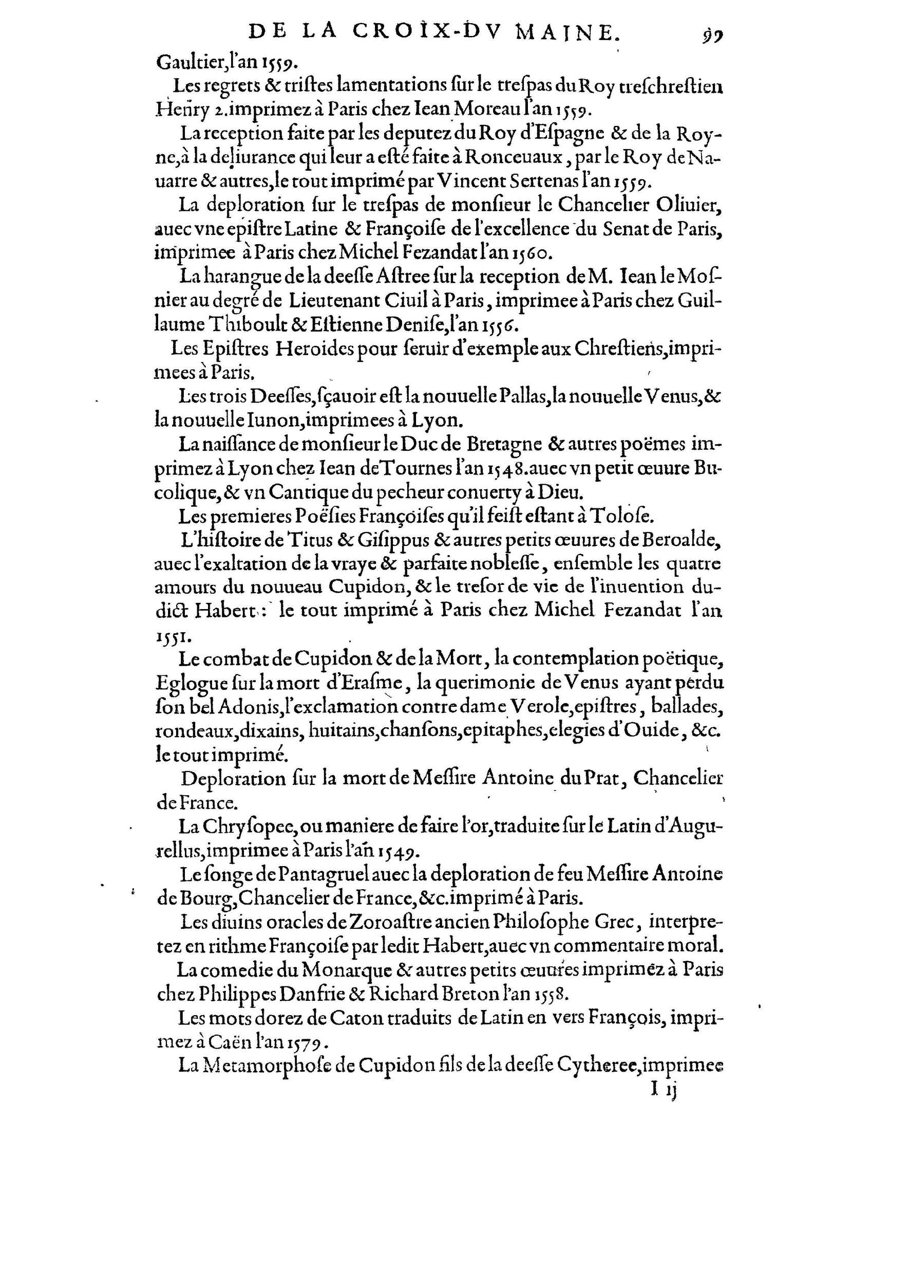 1584 - Abel L&#039;Angelier - Bibliothèques françaises - BnF