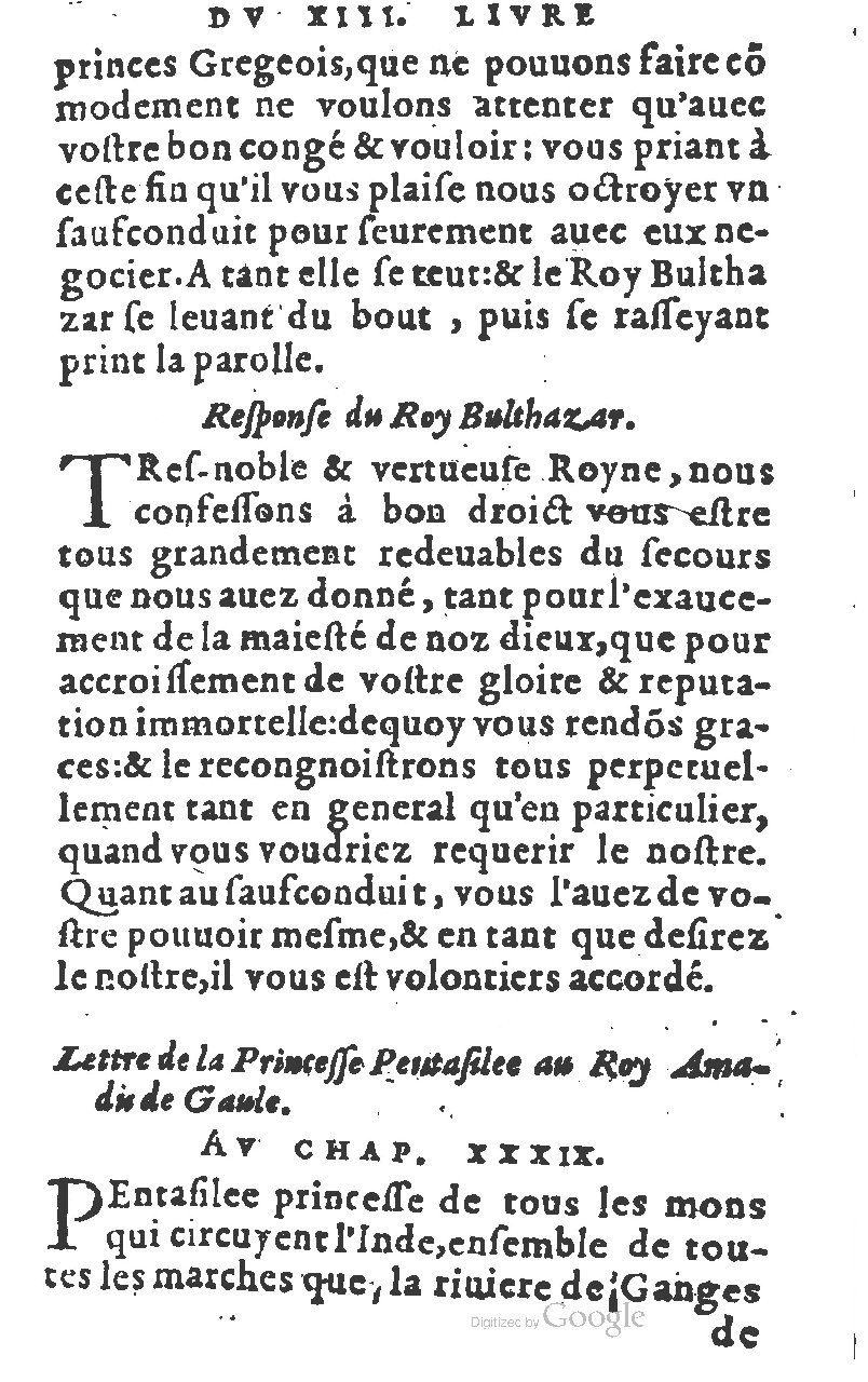 1582 - Jean Huguetan - Trésor des Amadis T. 1 - BM Lyon