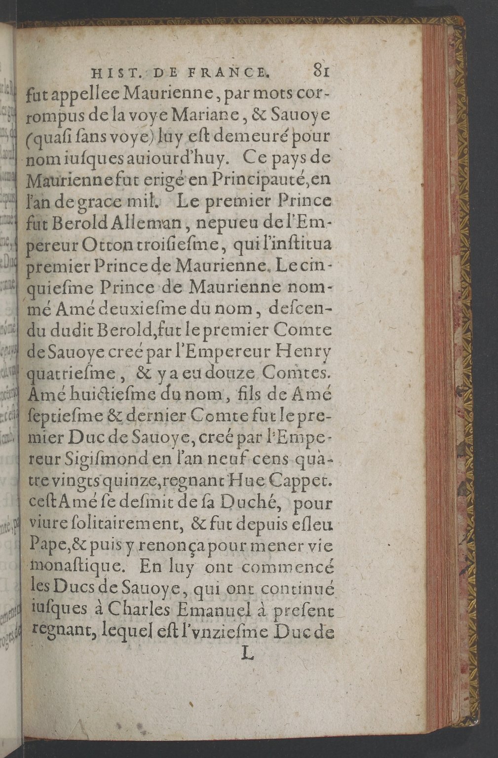 1603 - Galiot Corrozet - Trésor des histoires de France - BnF Tolbiac