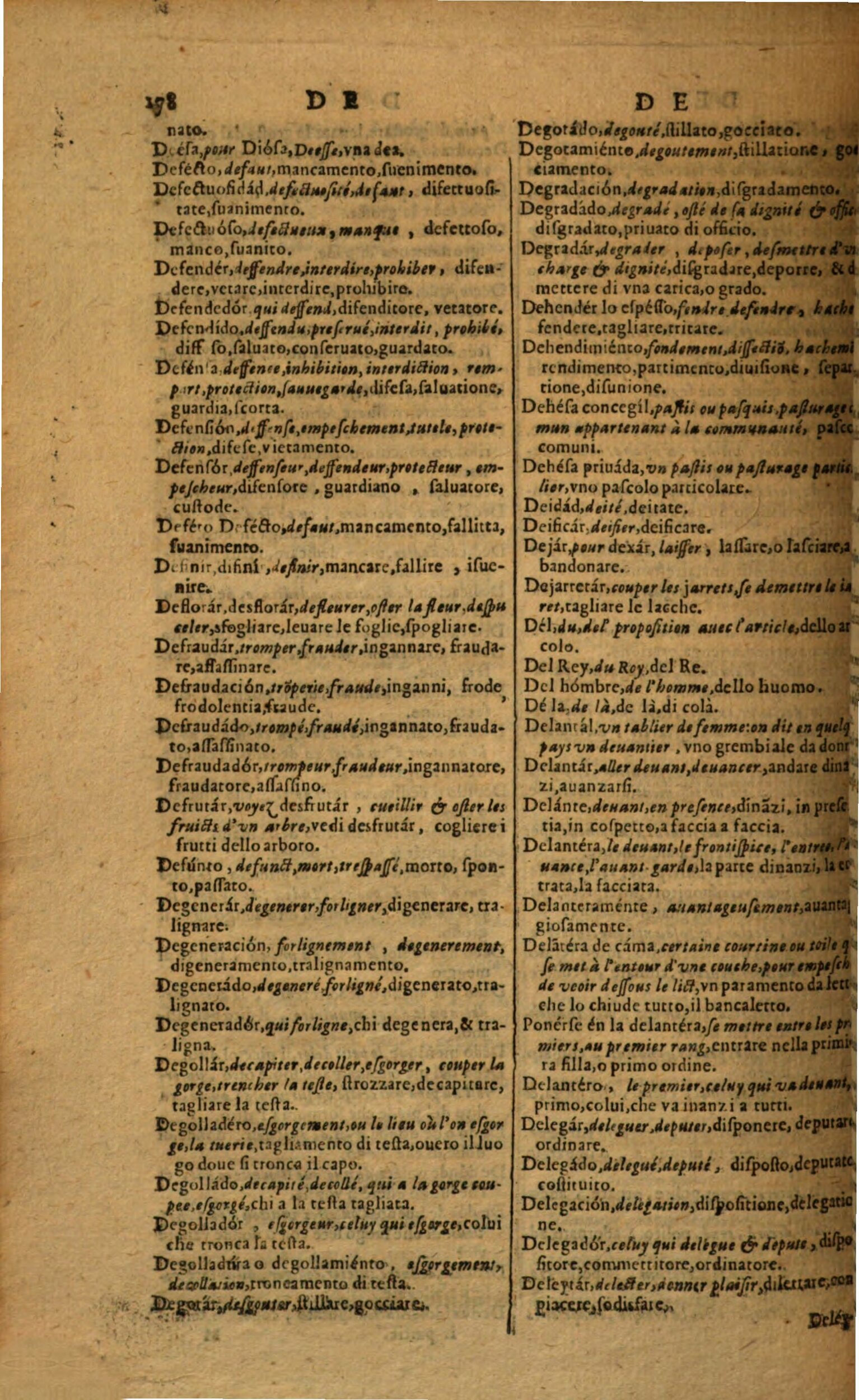 1617 - Samuel Crespin - Trésor des trois langues espagnole, française et italienne (Première partie) - Regensburg 1617 - Samuel Crespin - Trésor des trois langues espagnole, française et italienne (Première partie) - Regensburg