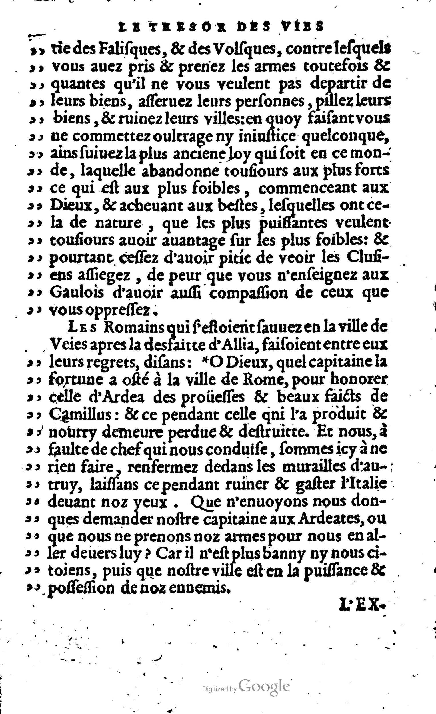 1568 - Willem Silvius - Trésor des vies de Plutarque - Anvers Plantin-Moretus