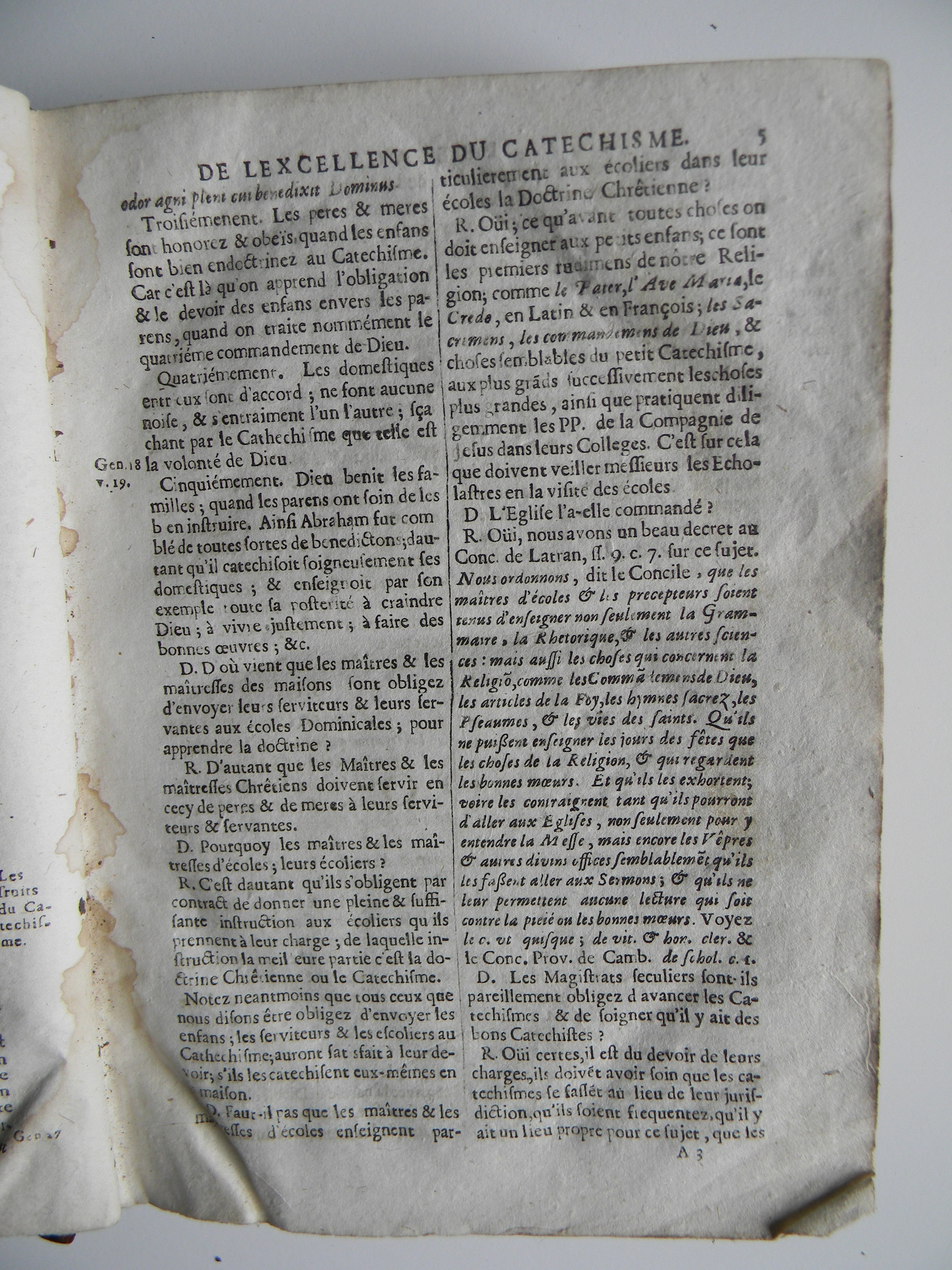 1595 - Guillaume Machuel - Trésor de la doctrine chrétienne - Verneuil-sur-Avre