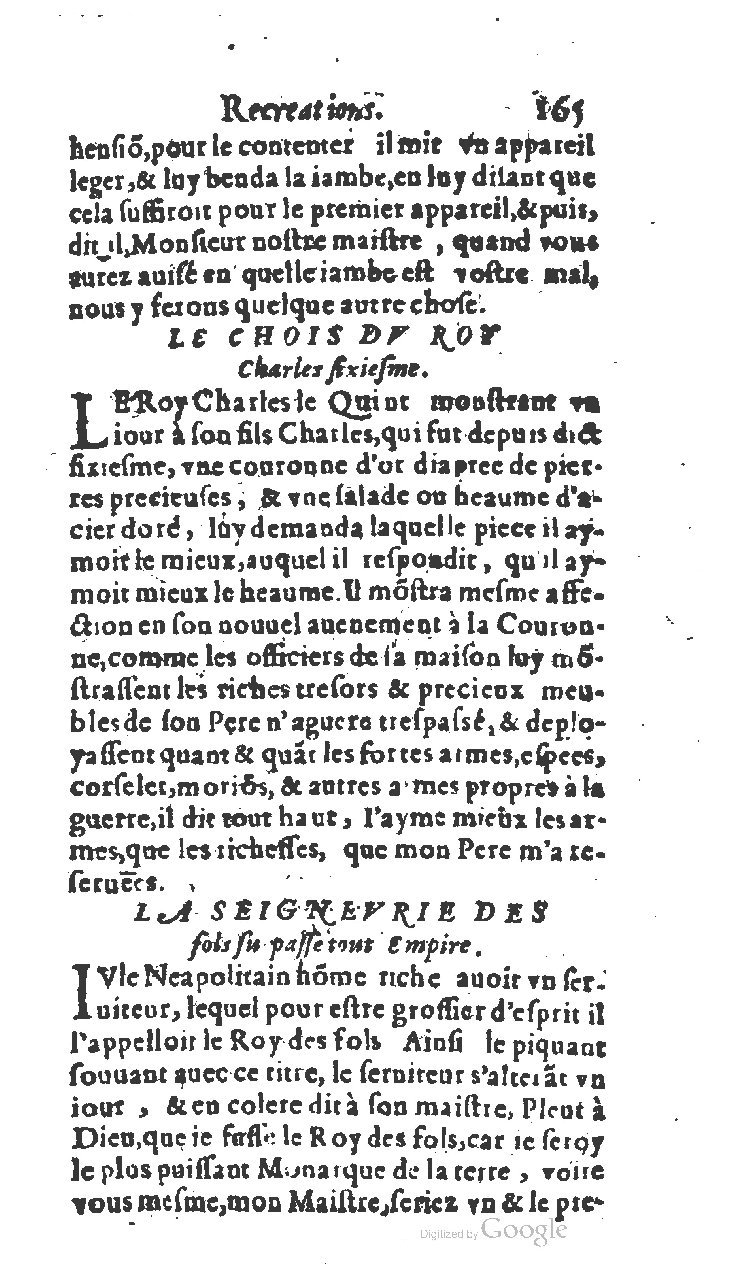 1611 - Jean Osmont - Trésor des récréations - BSB Munich