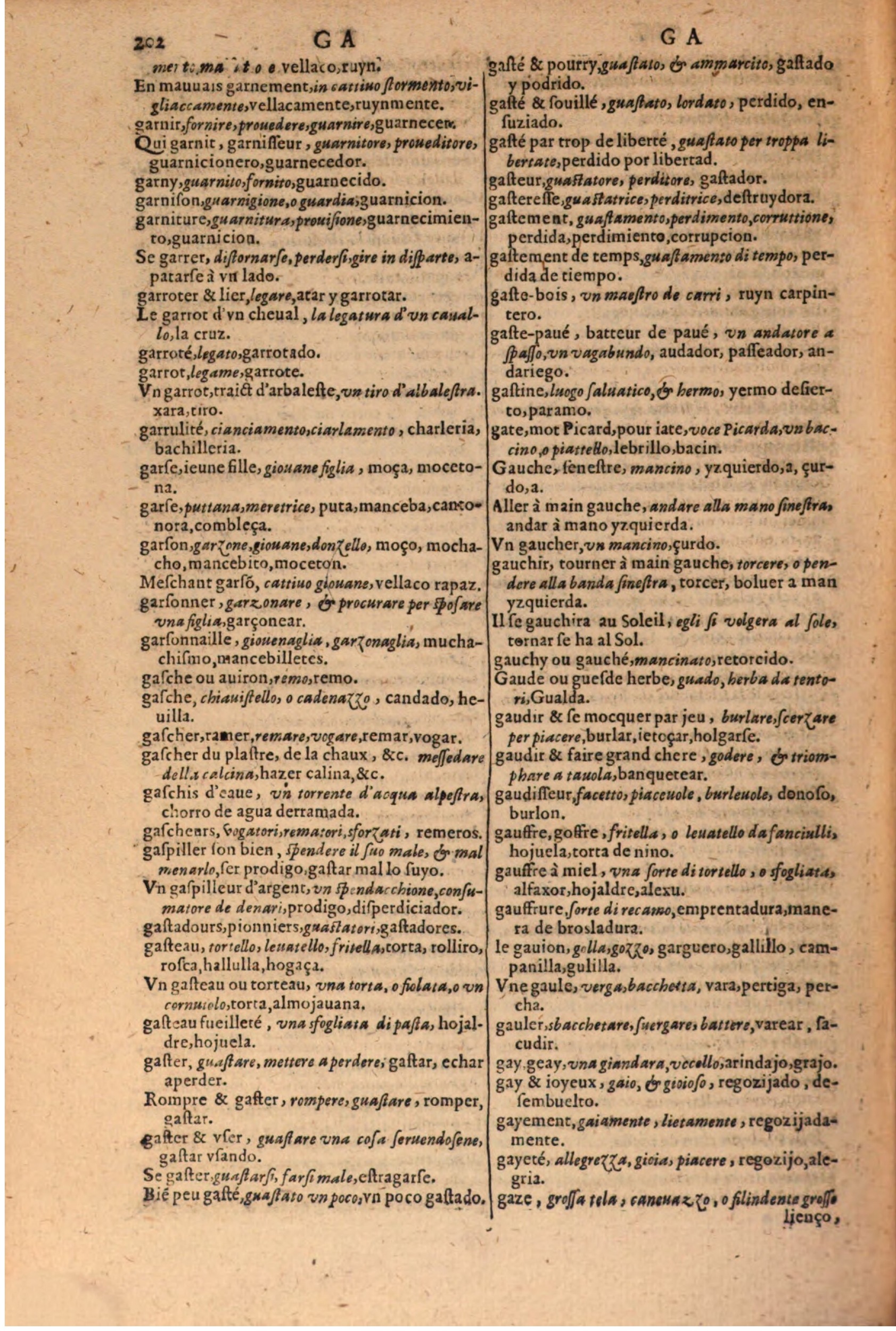 1616 - Pierre de la Rovière - Trésor des trois langues (Seconde partie) - BSB Munich