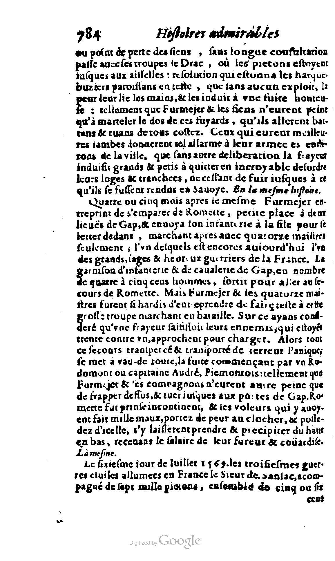1620 - Samuel Crespin - Trésor d’histoires admirables et mémorables - BCU Lausanne