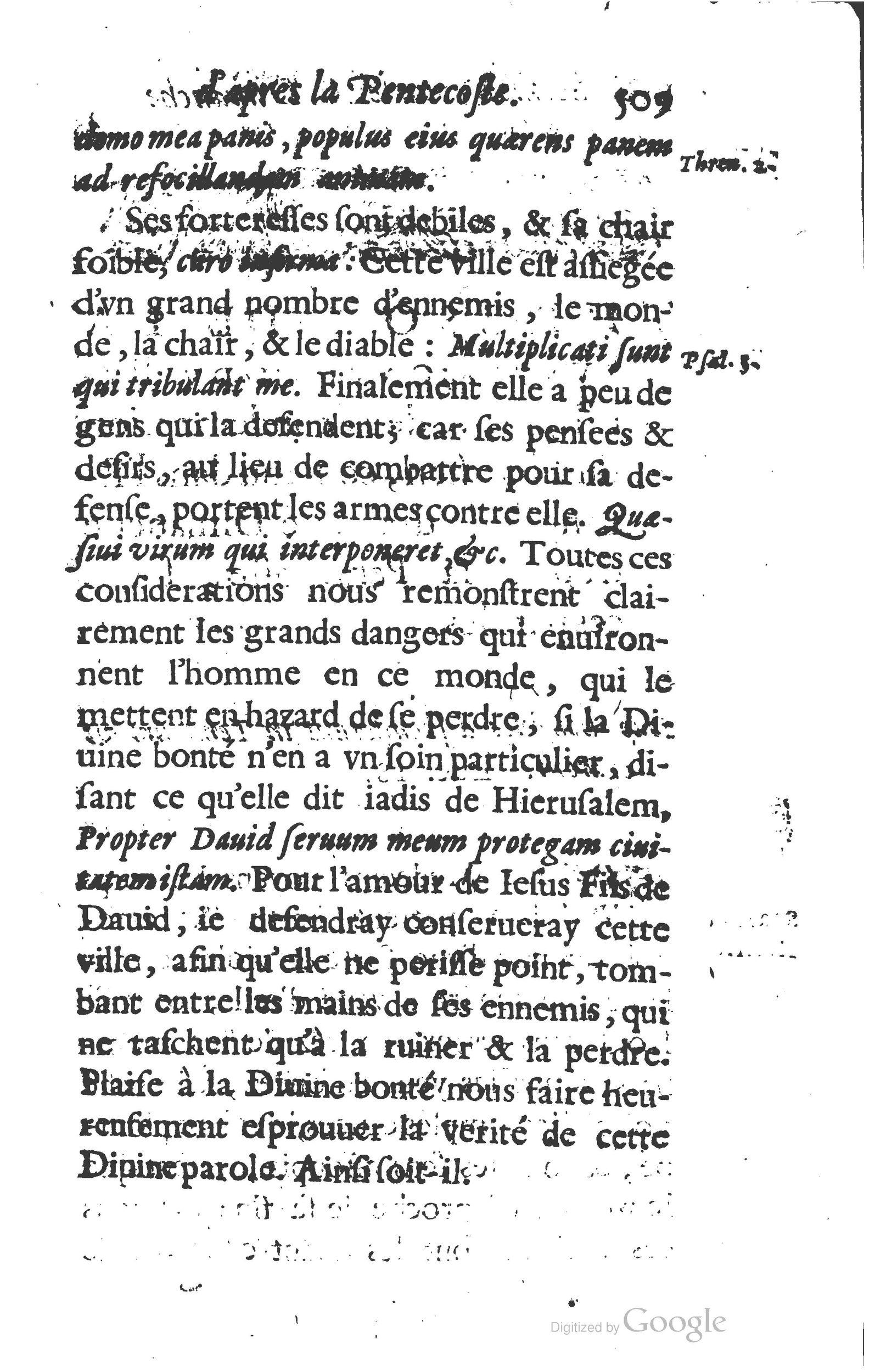 1629 - Manassés de Préaulx - Sermons ou Trésors de la piété chrétienne - BM Lyon