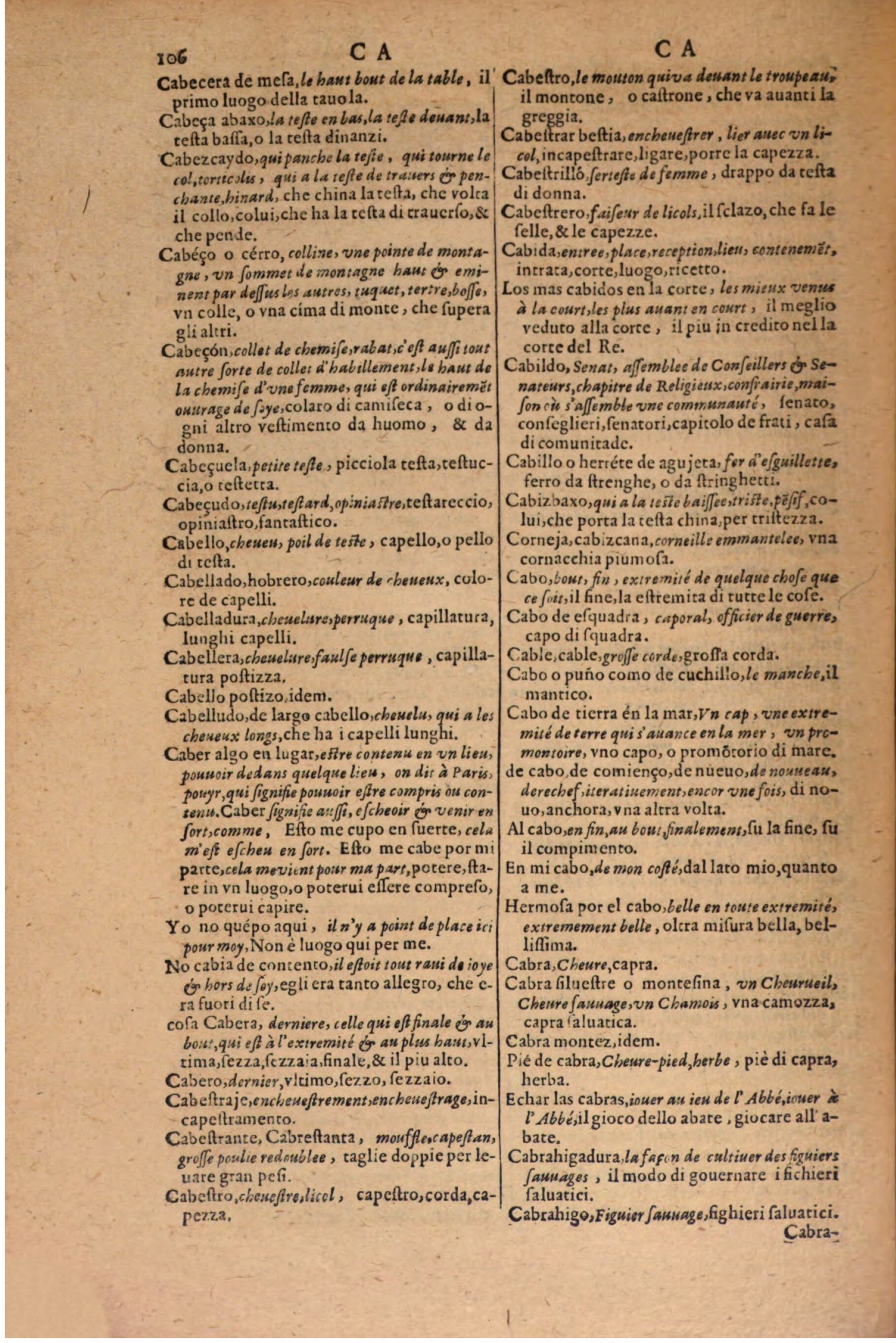 1606 Samuel Crespin Thresor des trois langues, francoise, italiene et espagnolle - BSB-120.jpeg