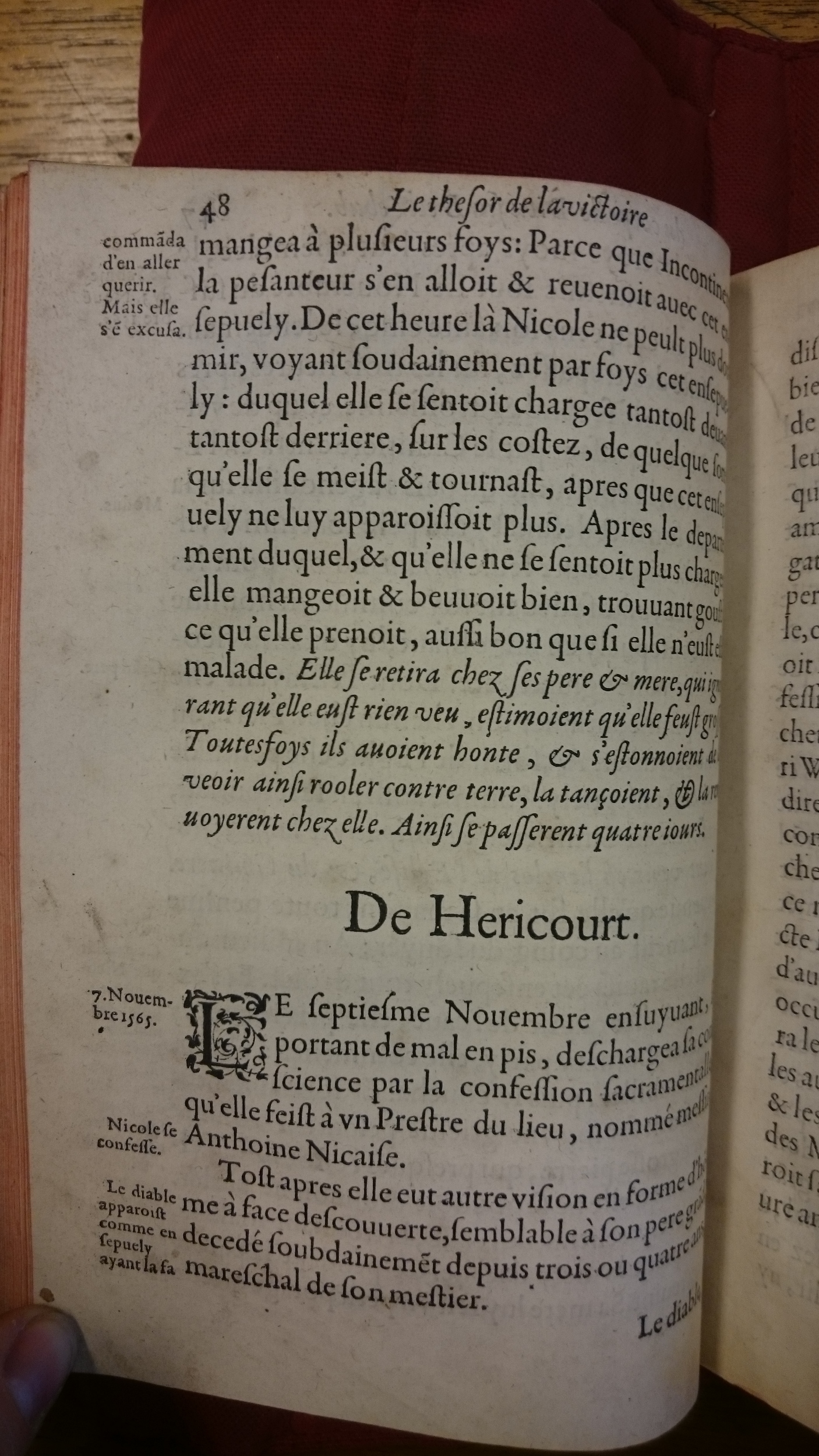 1578 - Nicolas Chesneau - Trésor et entière histoire de la triomphante victoire du corps de Dieu sur l’esprit malin - BM Lyon