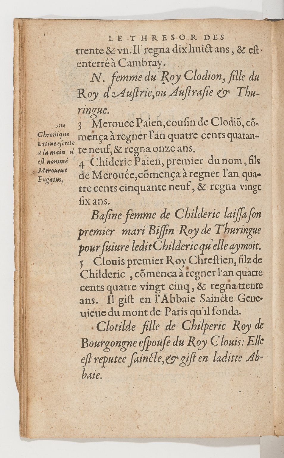 1583 - Galiot Corrozet - Trésor des histoires de France - BnF