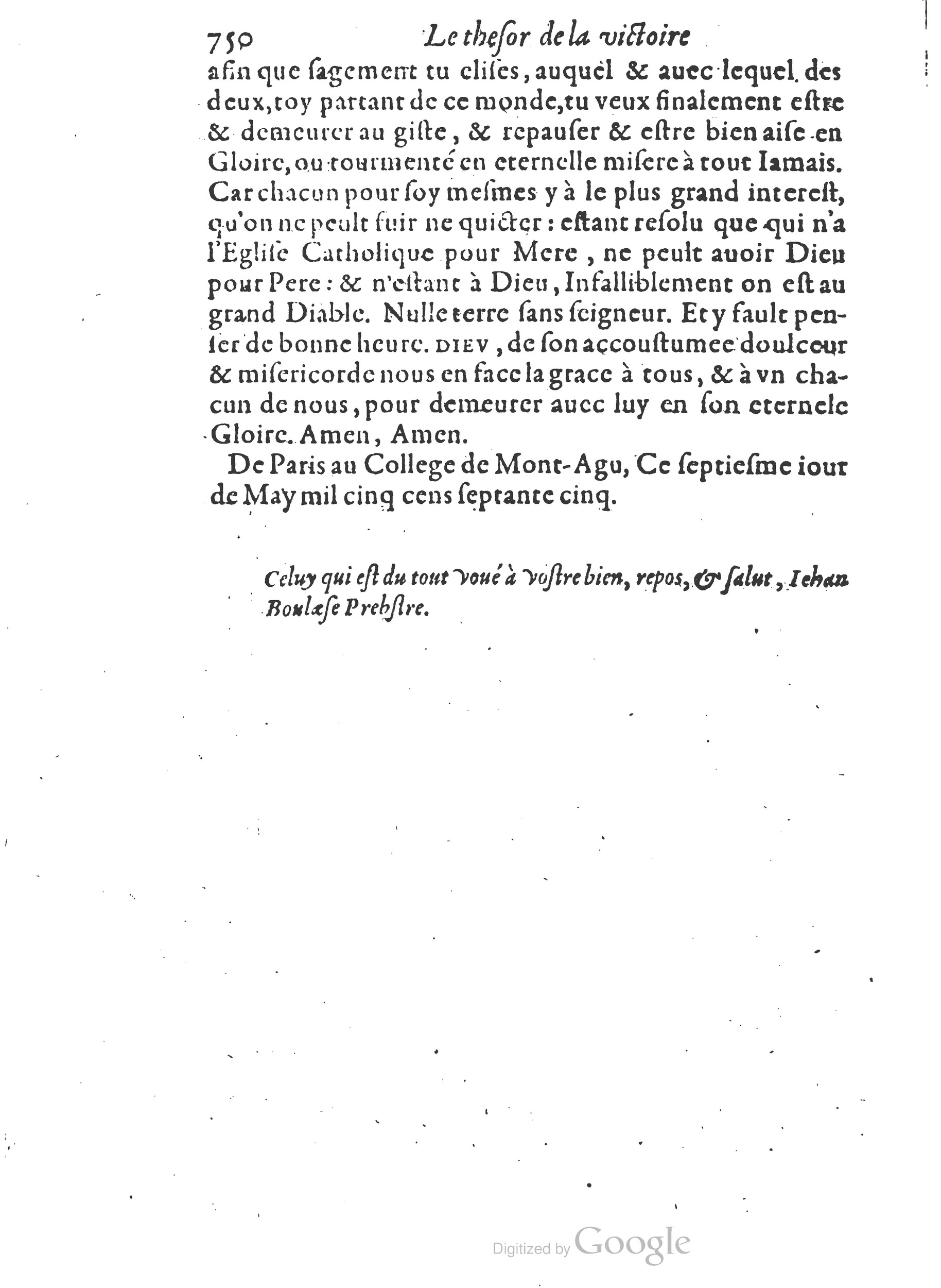 1578 - Nicolas Chesneau - Trésor et entière histoire de la triomphante victoire du corps de Dieu sur l’esprit malin - British Library 1578 - Nicolas Chesneau - Trésor et entière histoire de la triomphante victoire du corps de Dieu sur l’esprit malin - British Library